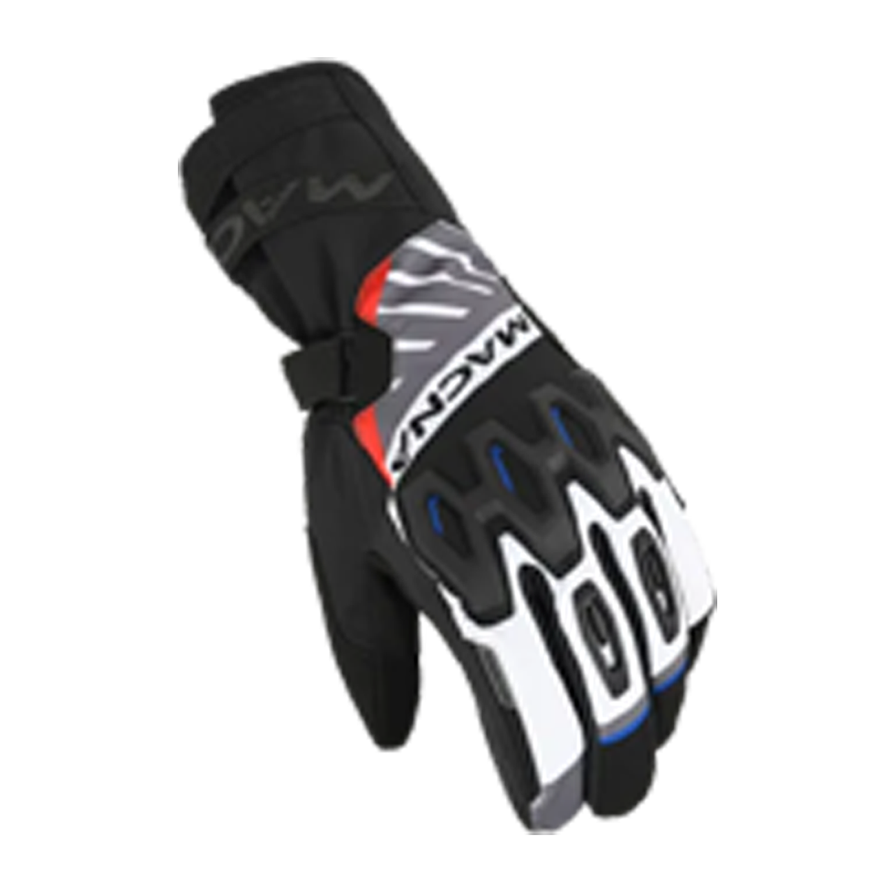 Rękawice Motocyklowe Macna Tyrian RTX Jasnoszary/Czarny/CzerwonyXXXL