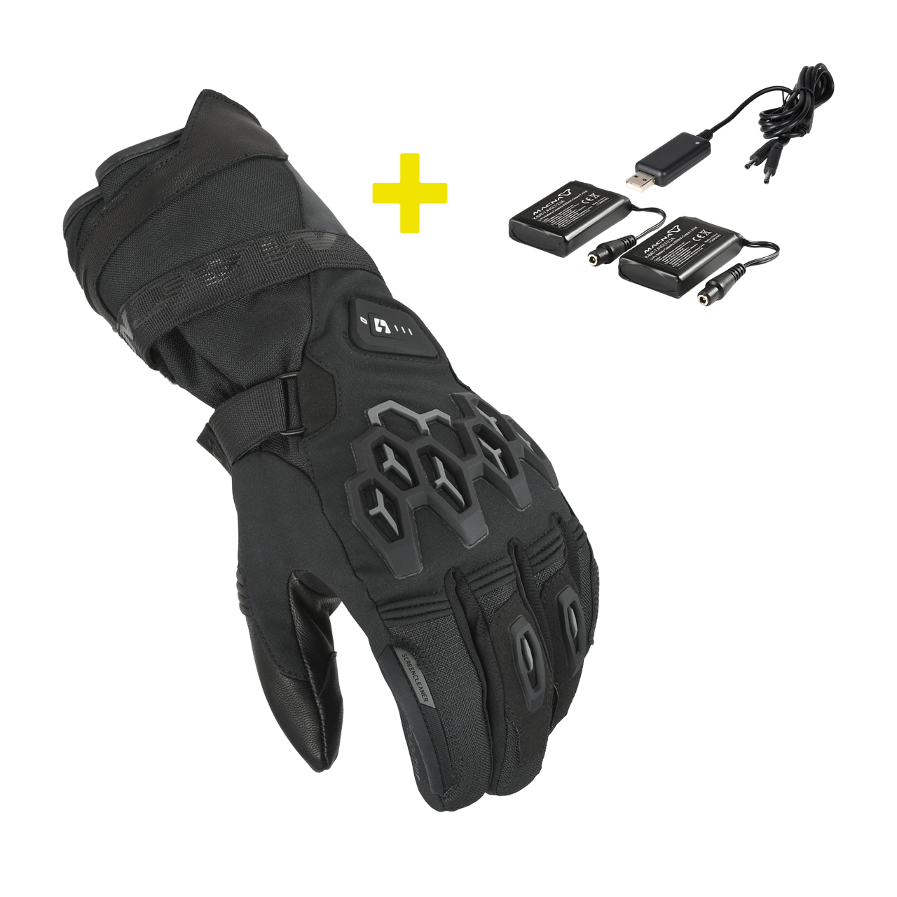 Rękawice Motocyklowe Ogrzewane Zestaw Macna Rafina RTX Damskie CzarnyM