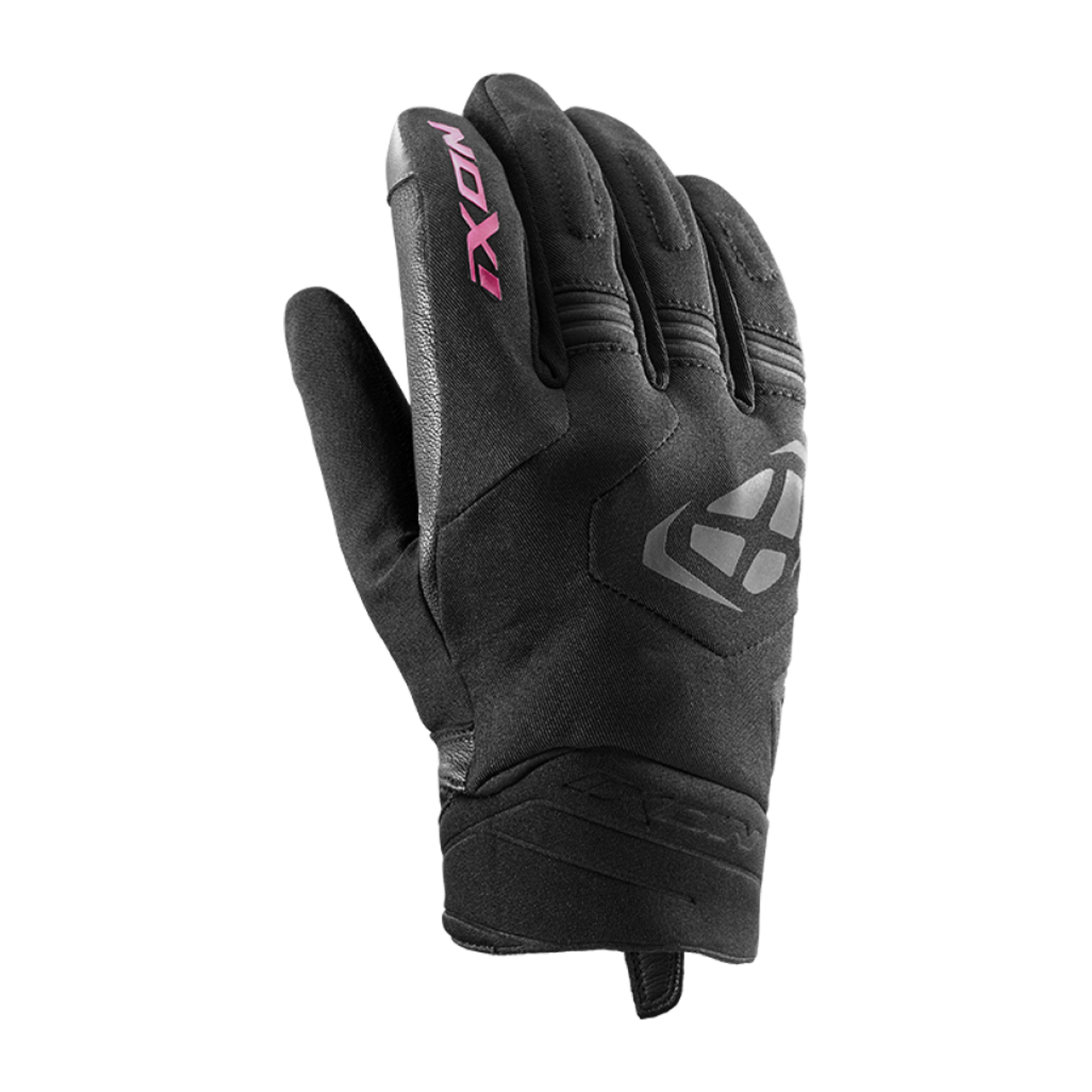 Rękawice Motocyklowe Ixon MS Mig 2 WP Damskie Czarny/FuksjowyXS