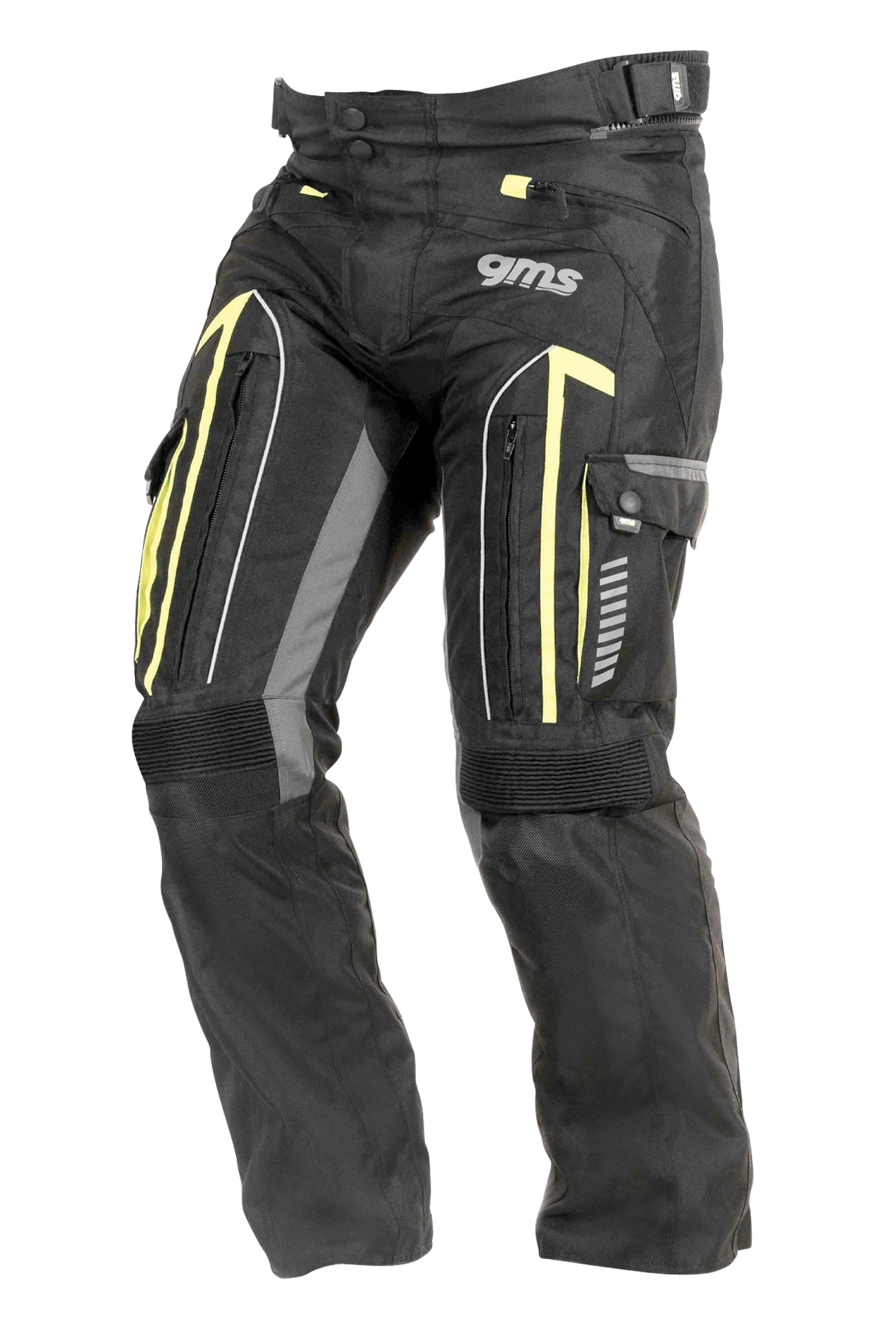 Spodnie Motocyklowe GMS Everest Czarny/Antracyt/Żółty5XL