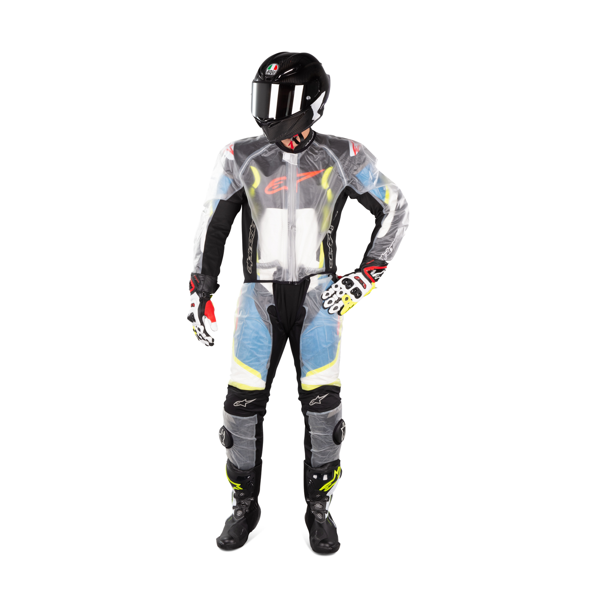 Kurtka Przeciwdeszczowa Alpinestars Racing Ready Przezroczysty/Czarny3XL