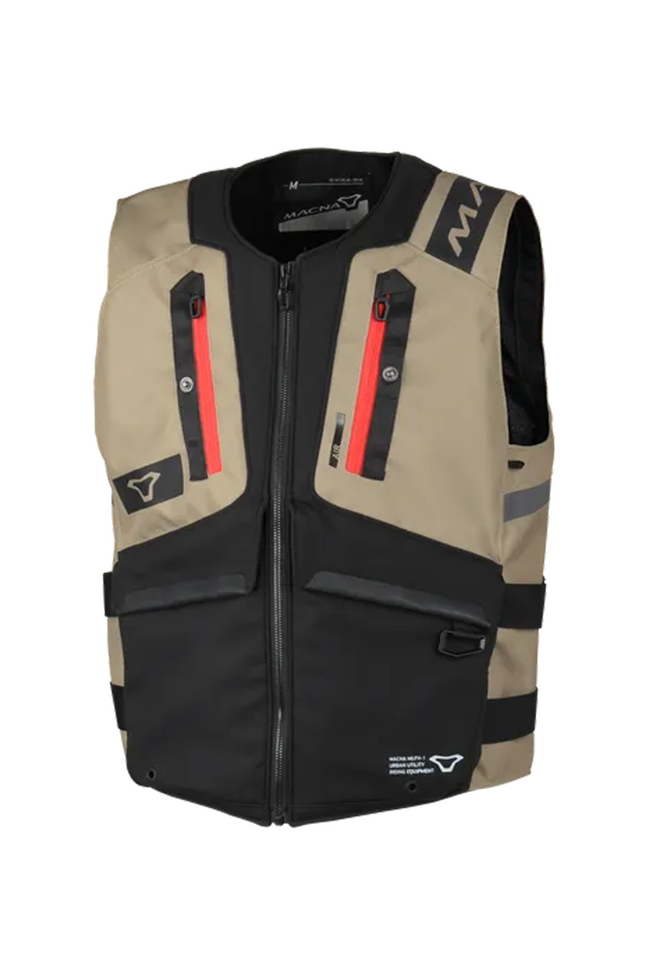 Kamizelka Motocyklowa Macna Vest Mutv-1 Taupe/CzarnyL/XL