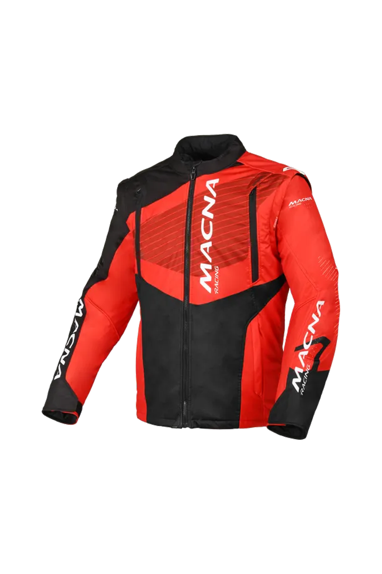 Kurtka Motocyklowa Macna Crest Czarny/CzerwonyM