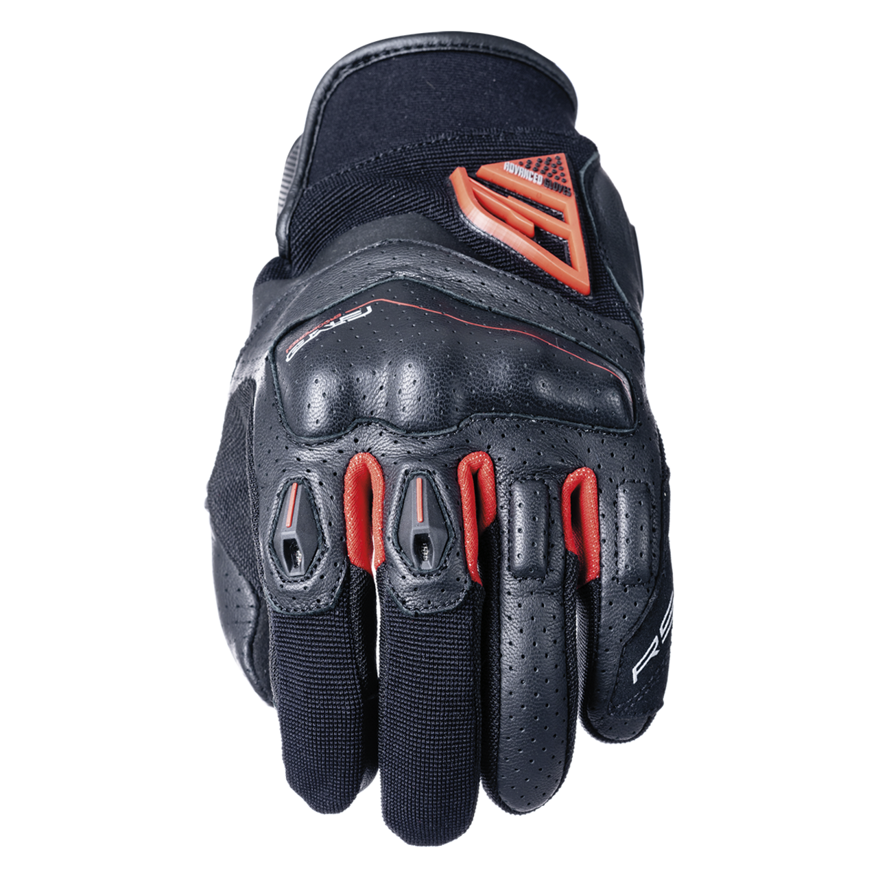 Rękawice Motocyklowe Five RS2 Evo Czarny/CzerwonyM