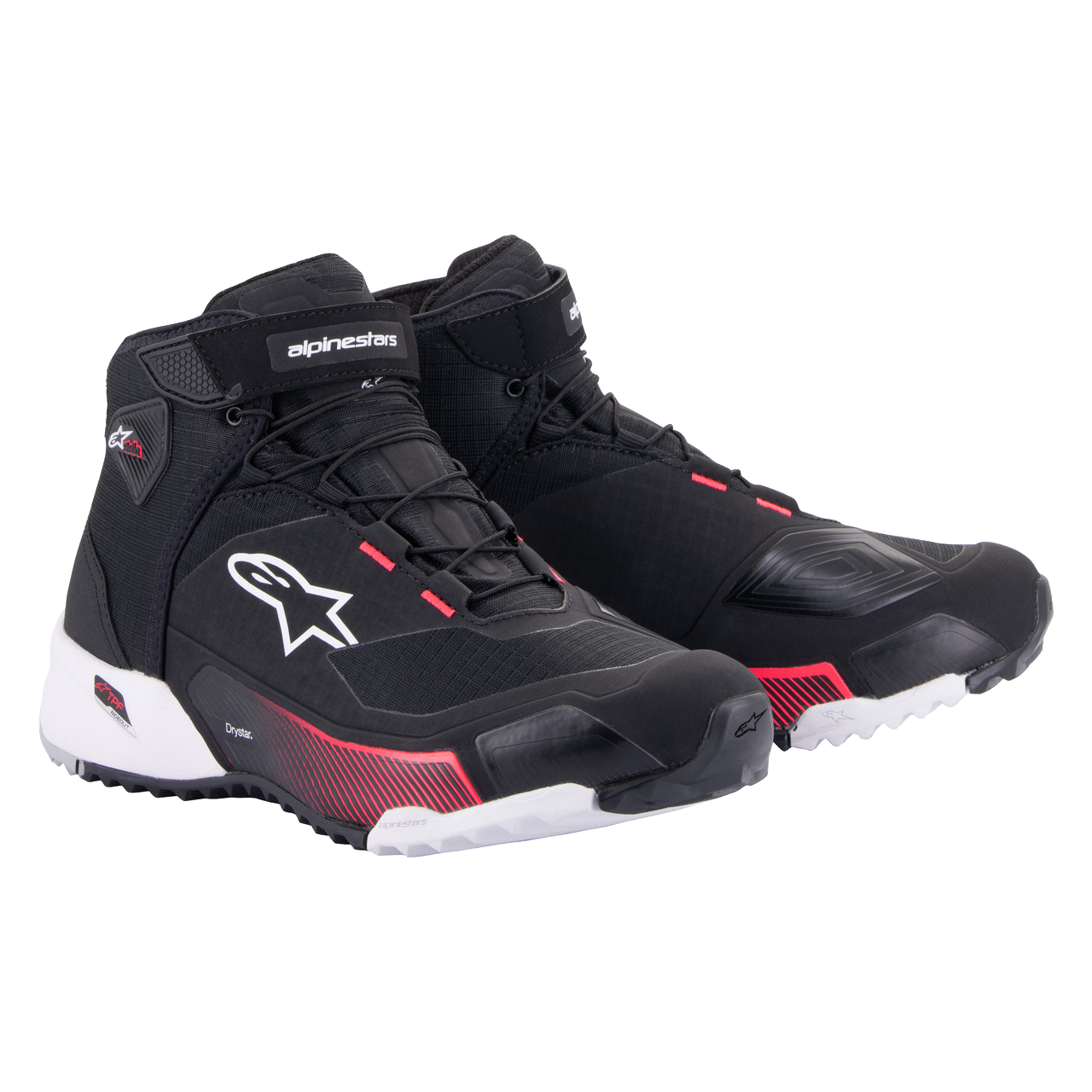 Buty Motocyklowe Damskie Alpinestars CR-X Drystar Czarny/Złamany Biały/Różowy45