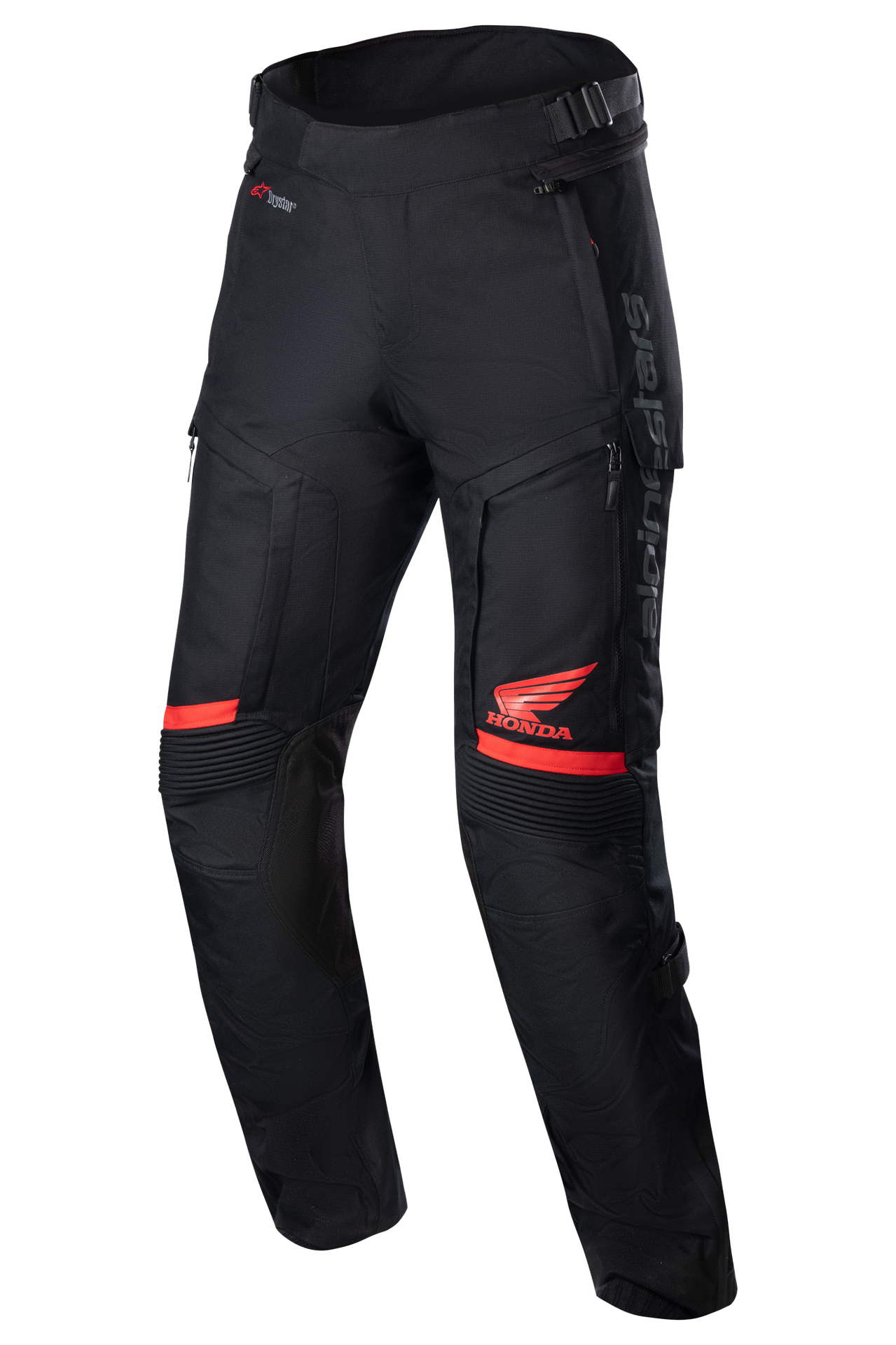 Spodnie Motocyklowe Alpinestars Honda Bogotá Pro Drystar Czarny/CzerwonyL