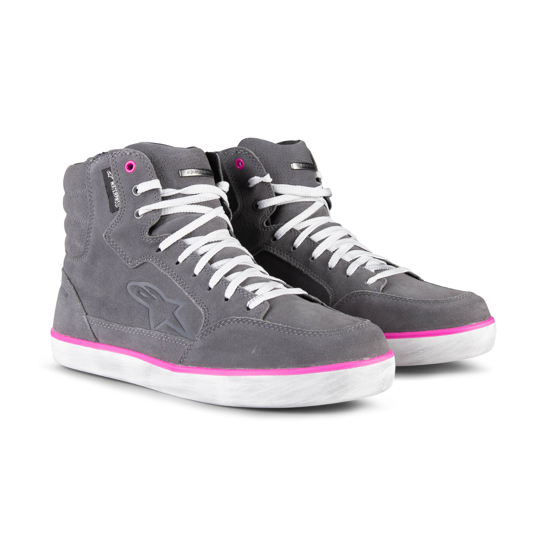 Buty Motocyklowe Alpinestars J-6 Canvas Damskie Szary/Różowy38
