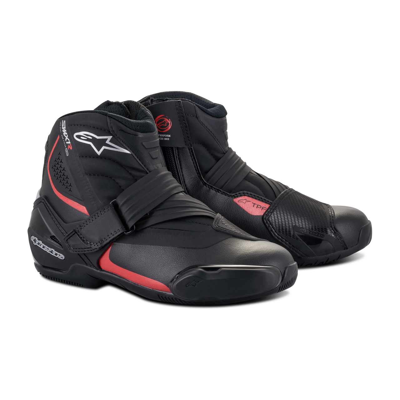Buty Motocyklowe Alpinestars SMX-1 R V2 Czarny/Czerwony46