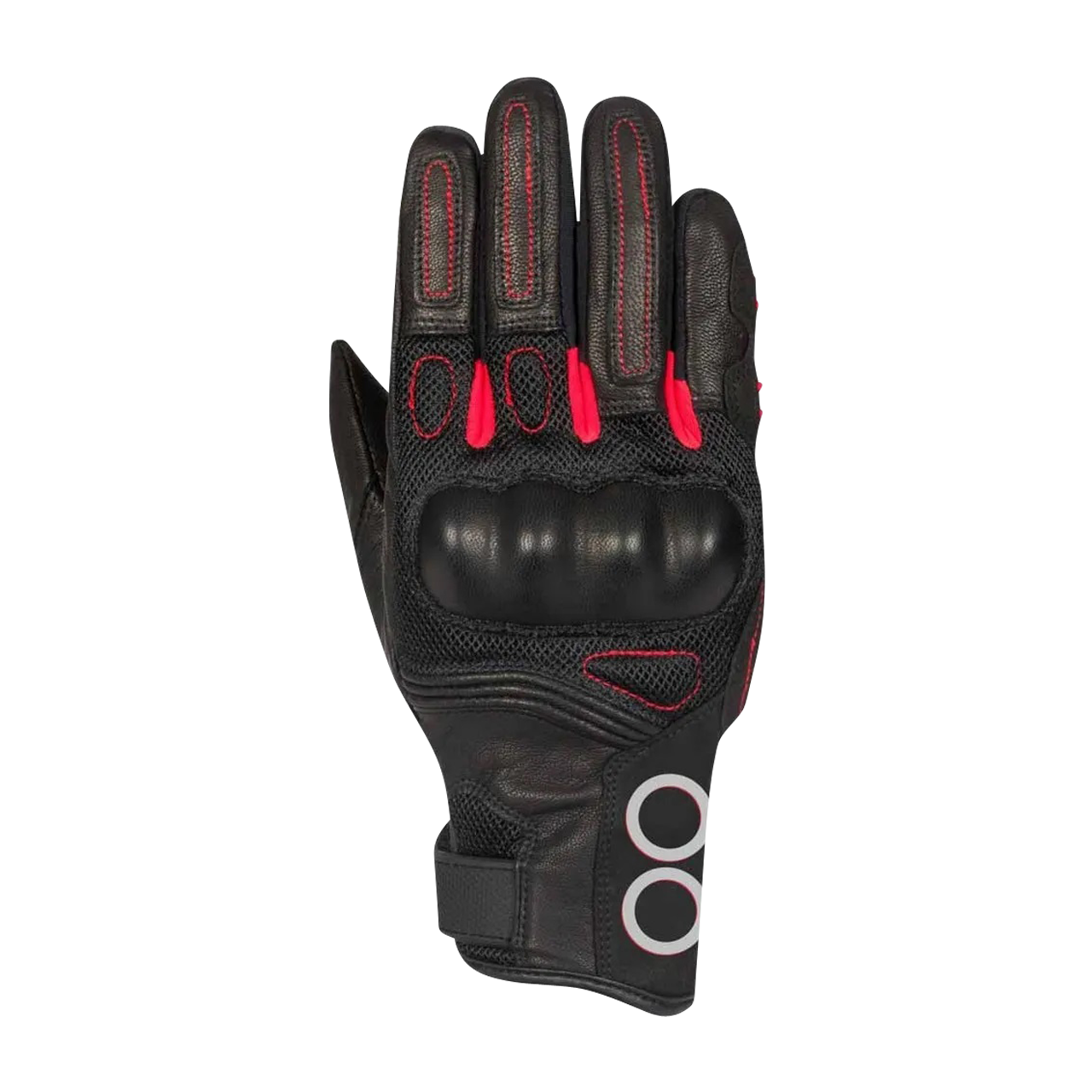 Rękawice MC Bering Pitts Damskie Czarny/CzerwonyS