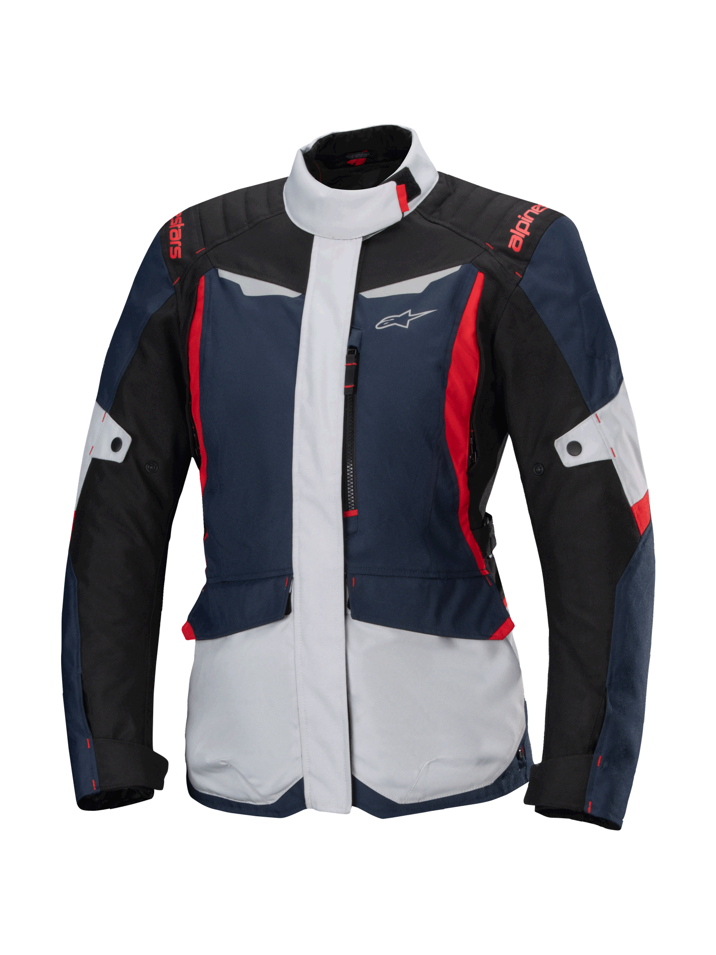 Kurtka Motocyklowa Alpinestars ST-1 Wodoodporna Damska Ciemnoniebieski/Czarny/JasnoczerwonyXL