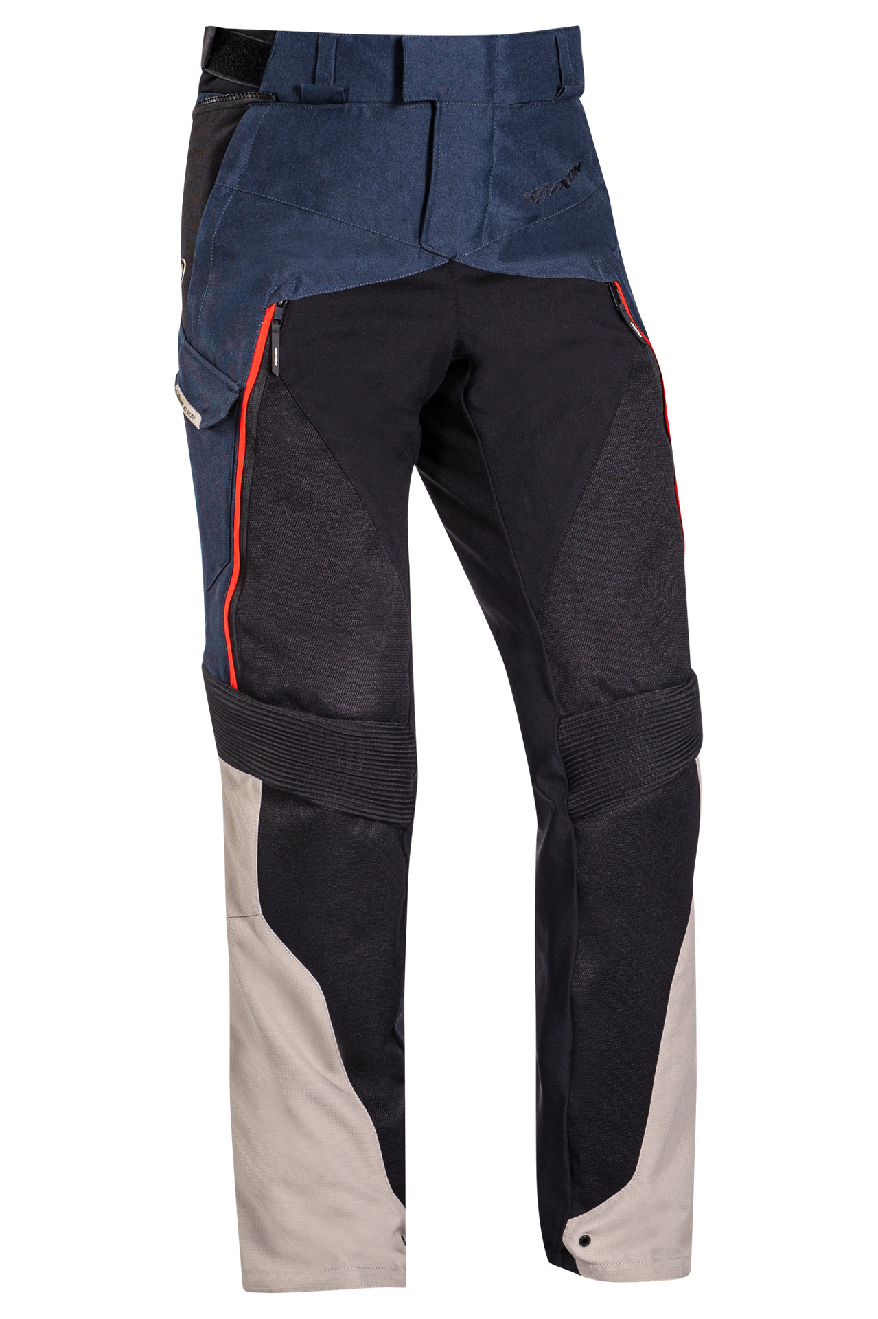 Spodnie Motocyklowe Ixon Eddas Szaro-beżowy/Granatowy/CzarnyXXL