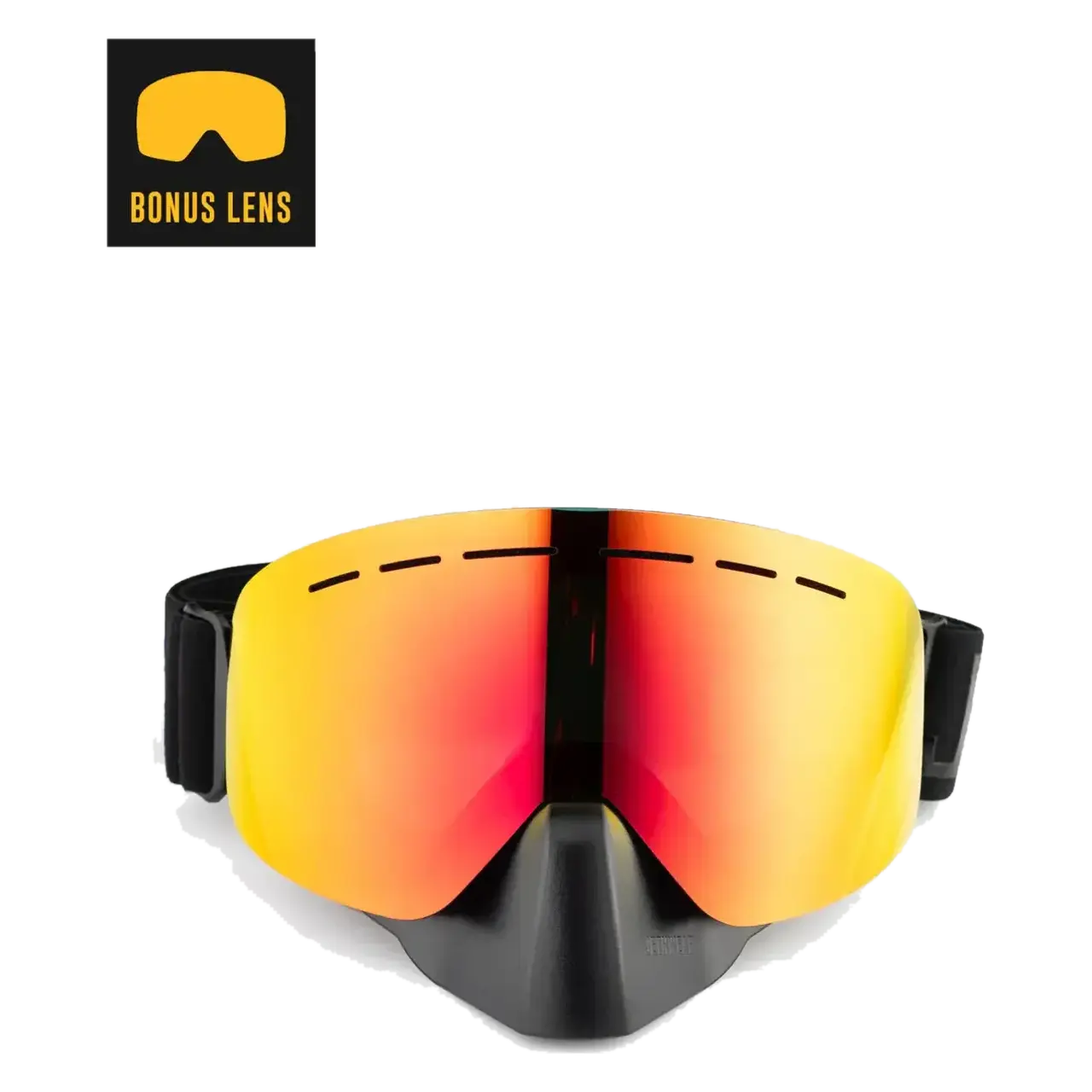 Gogle na Skuter Śnieżny Jethwear Phase Jethwear/Czerwone + Żółta Zapasowa Szybka