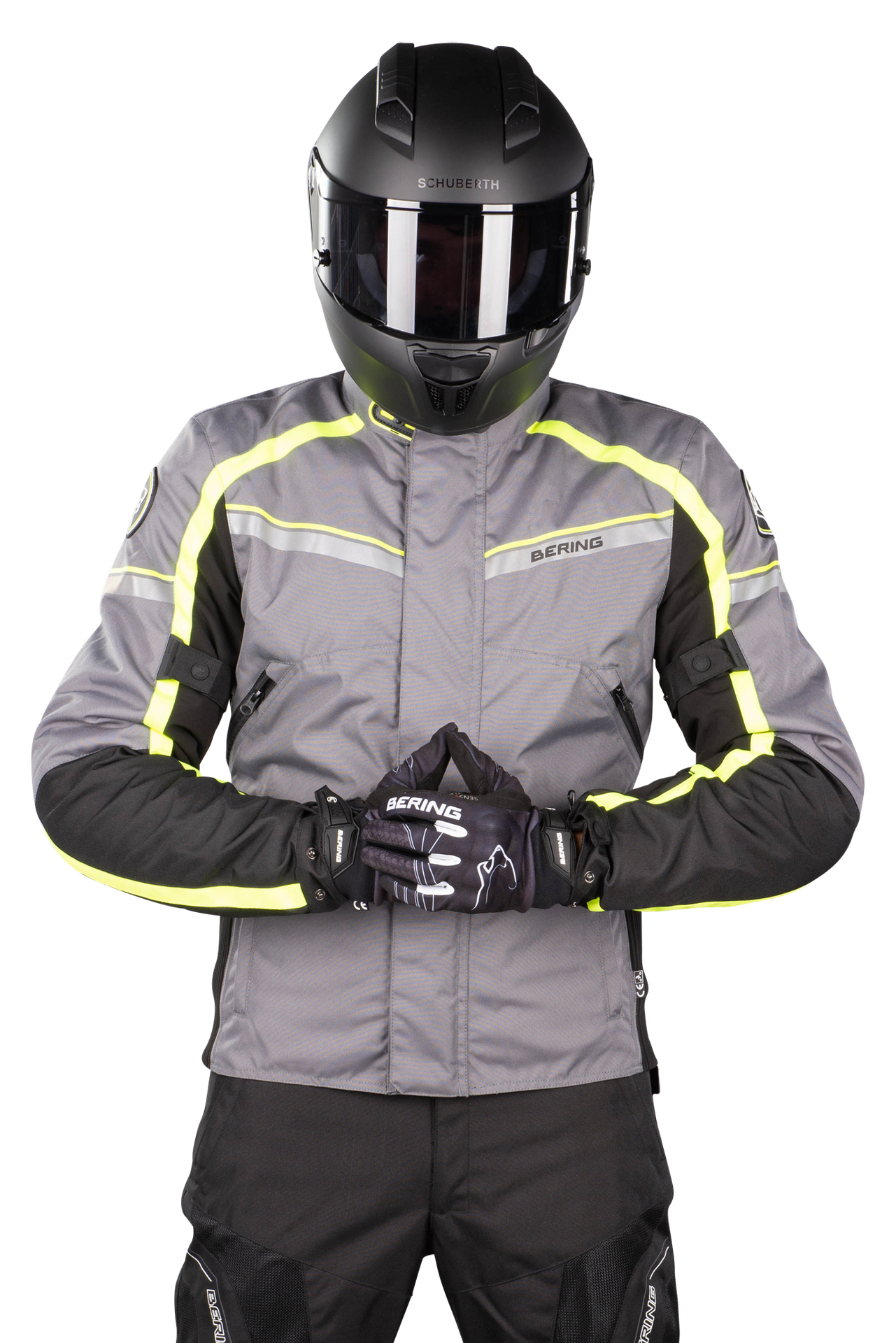 Kurtka Motocyklowa Bering Greenwich Szary/Czarny/FluorescencyjnyM