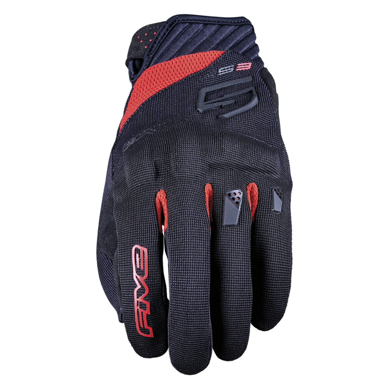 Rękawice Motocyklowe Five RS3 Evo Airflow Evo Czarny/CzerwonyL