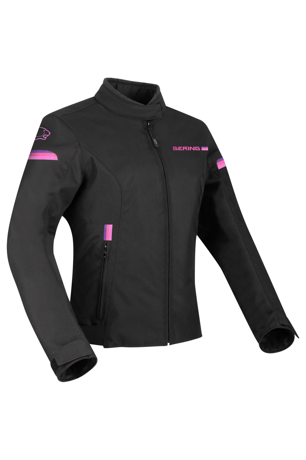 Kurtka Motocyklowa Bering Lady Riva Czarny/Fuksjowy3XL