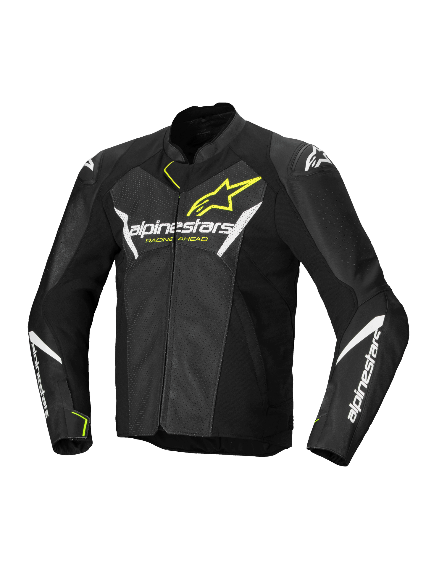 Kurtka Motocyklowa Alpinestars Faster V3 Airflow Czarny/Złamany Biały/Żółty Fluorescencyjny48