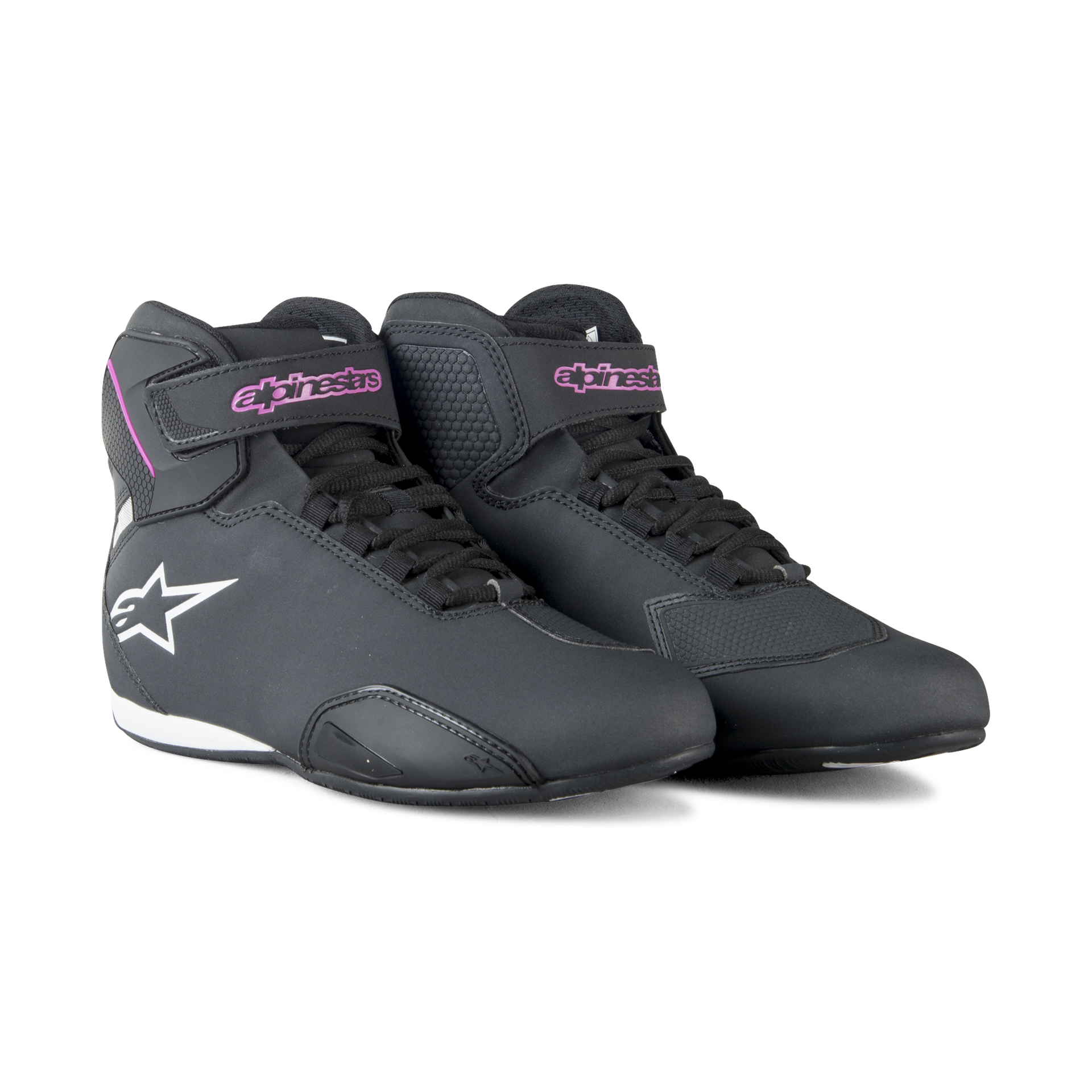 Buty Motocyklowe Stella Sektor Alpinestars Damskie Czarny/Fuksjowy37,5