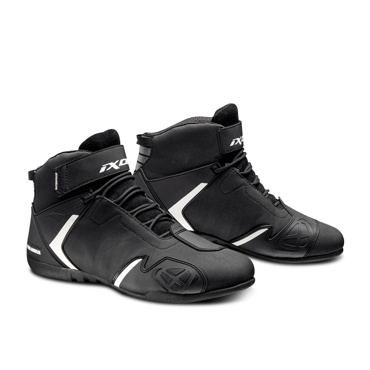 Buty Motocyklowe Ixon Gambler WP Czarny/Złamany Biały39