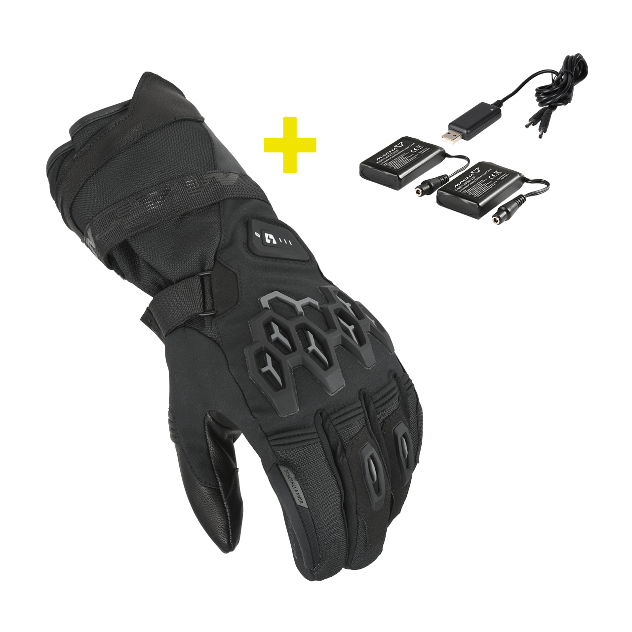 Rękawice Motocyklowe Ogrzewane Zestaw Macna Rafino RTX CzarnyXL