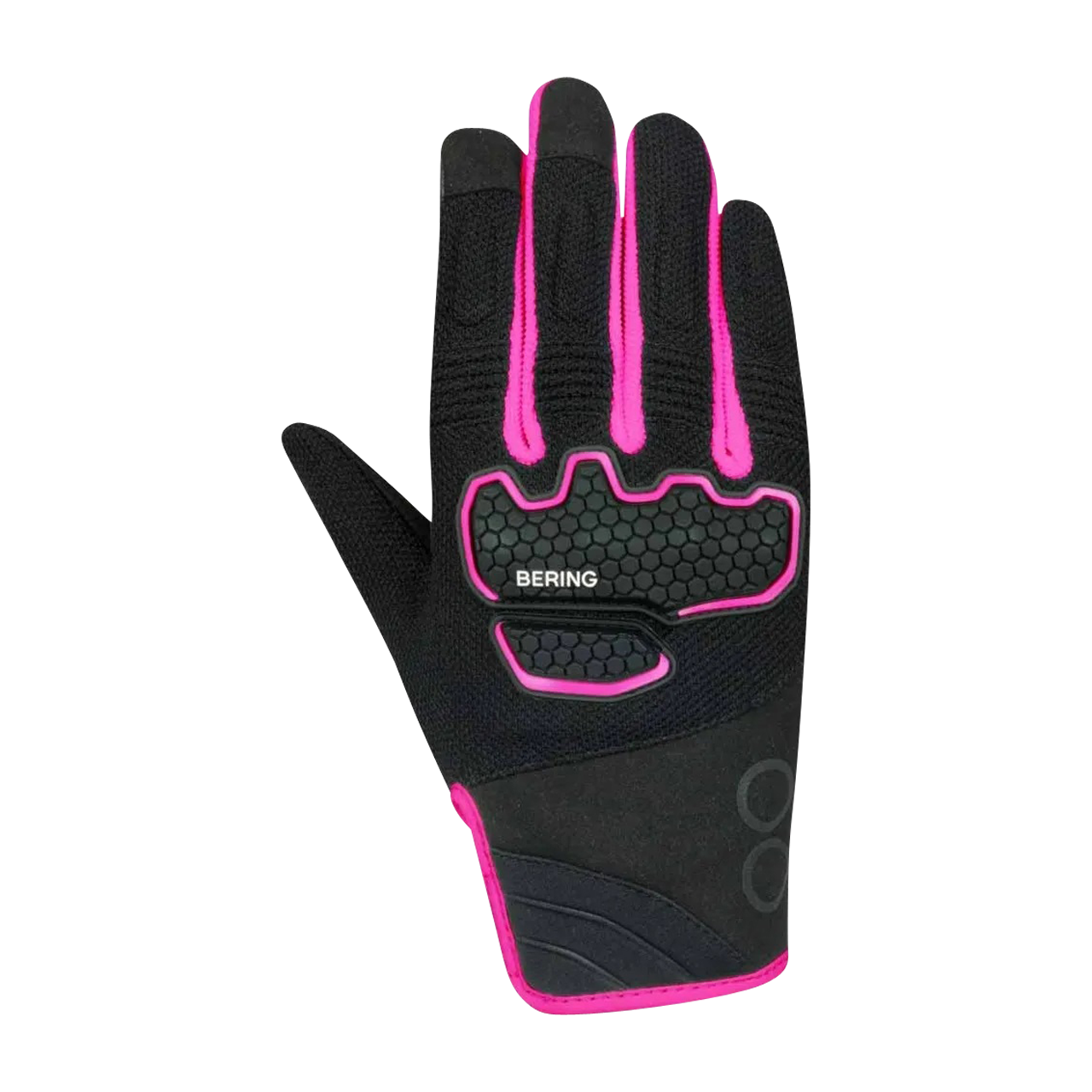 Rękawice MC Bering Breeze Damskie Czarny/FuksjowyXXL