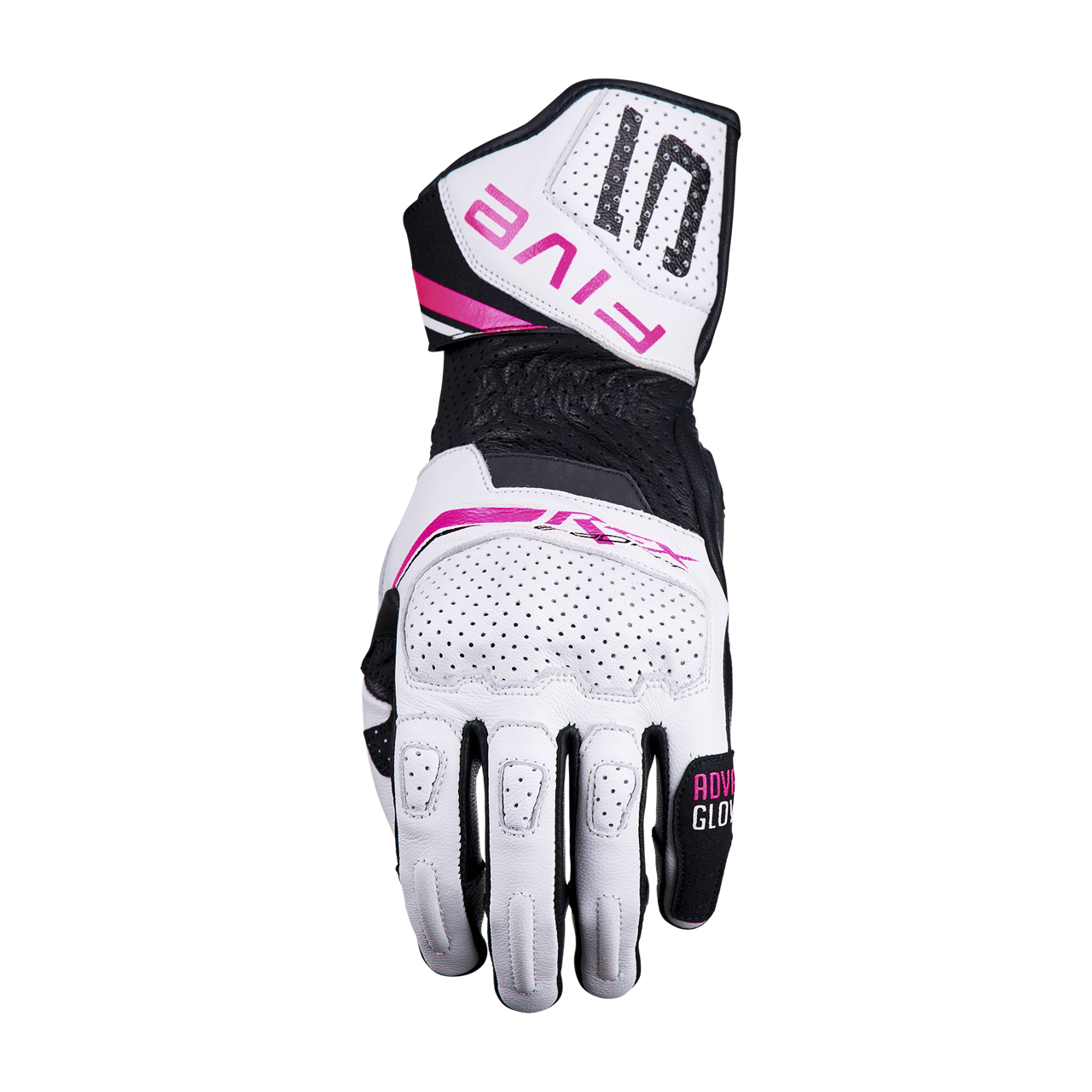 Rękawice Motocyklowe Five RFX Sport EVO Damskie Złamany Biały/Fluorescencyjny RóżowyS