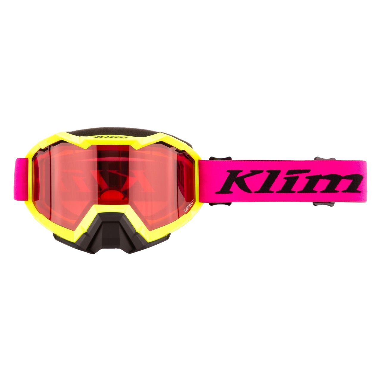 Gogle na Skuter Śnieżny Klim Viper OSFA Emblem Soczewka Emblem Różowy Glo