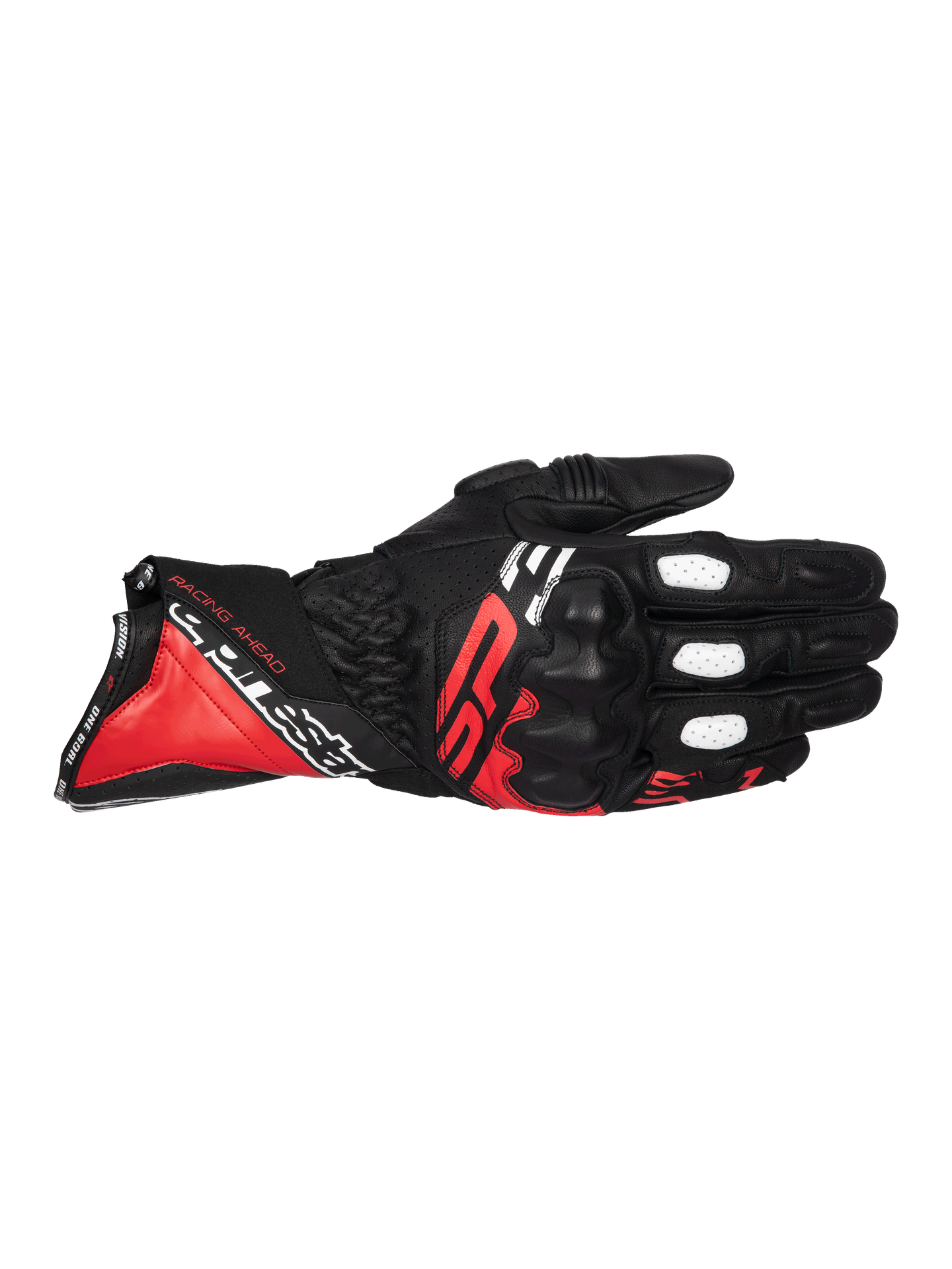 Rękawice Motocyklowe Alpinestars SP-3 Czarny/Jasnoczerwony/Złamany BiałyXXXL