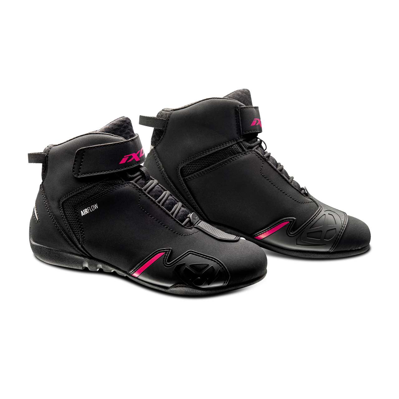 Buty Motocyklowe Ixon Gambler Damskie Czarny/Fuksjowy37