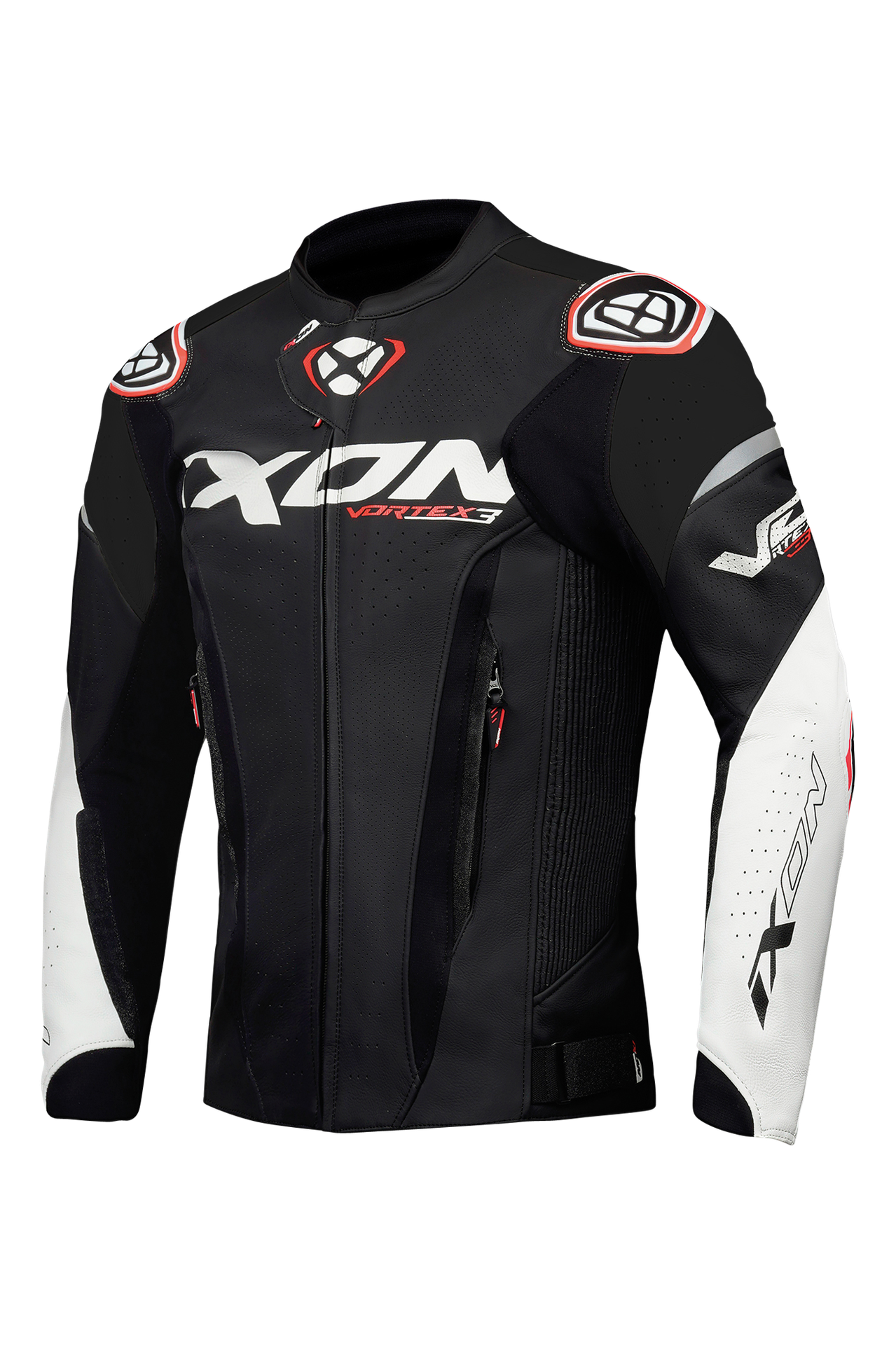 Kurtka Motocyklowa Ixon VORTEX 3 Czarny/Złamany BiałyS