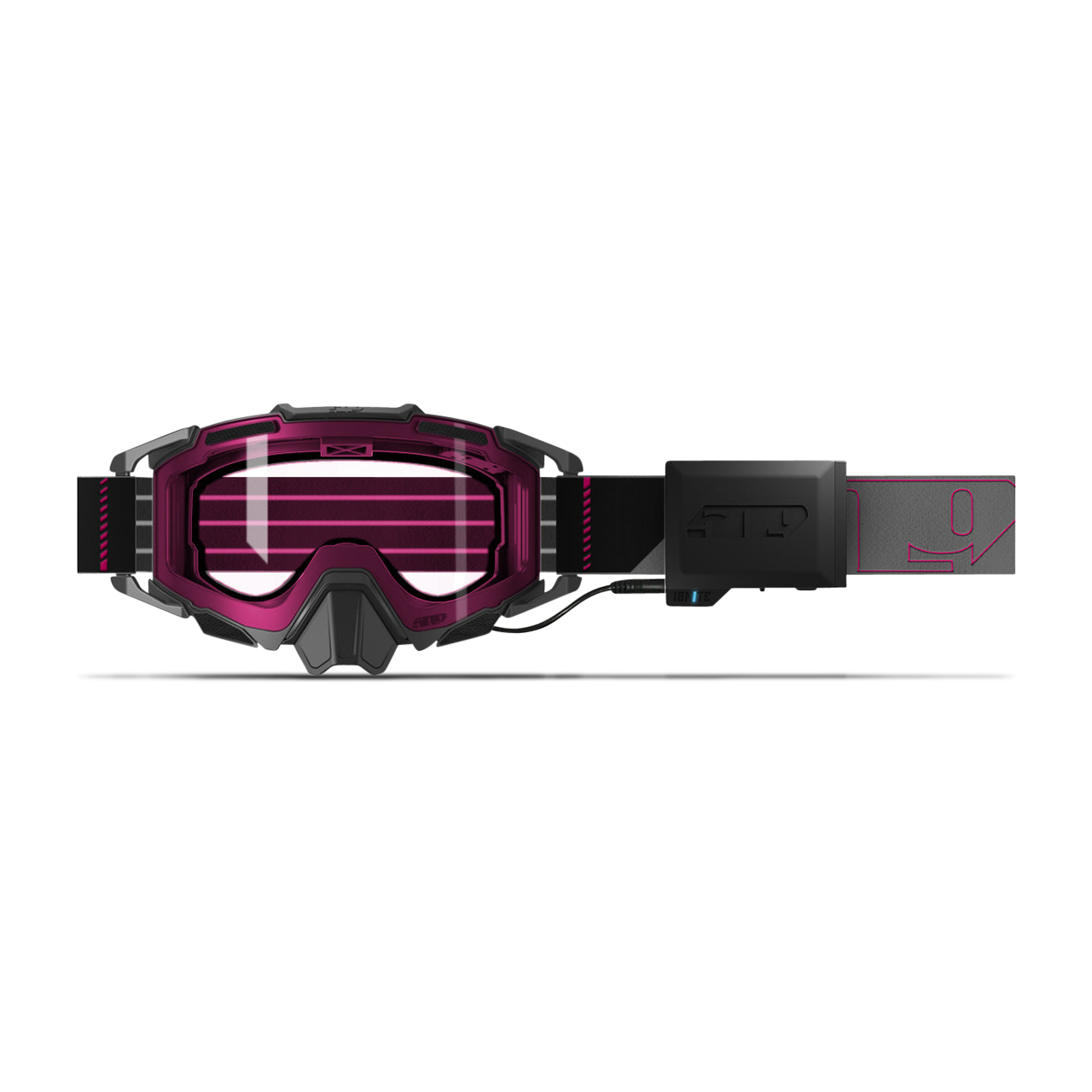 Gogle na Skuter Śnieżny Ogrzewane Elektrycznie 509 Sinister X7 Ignite S1 Malinowy Pop