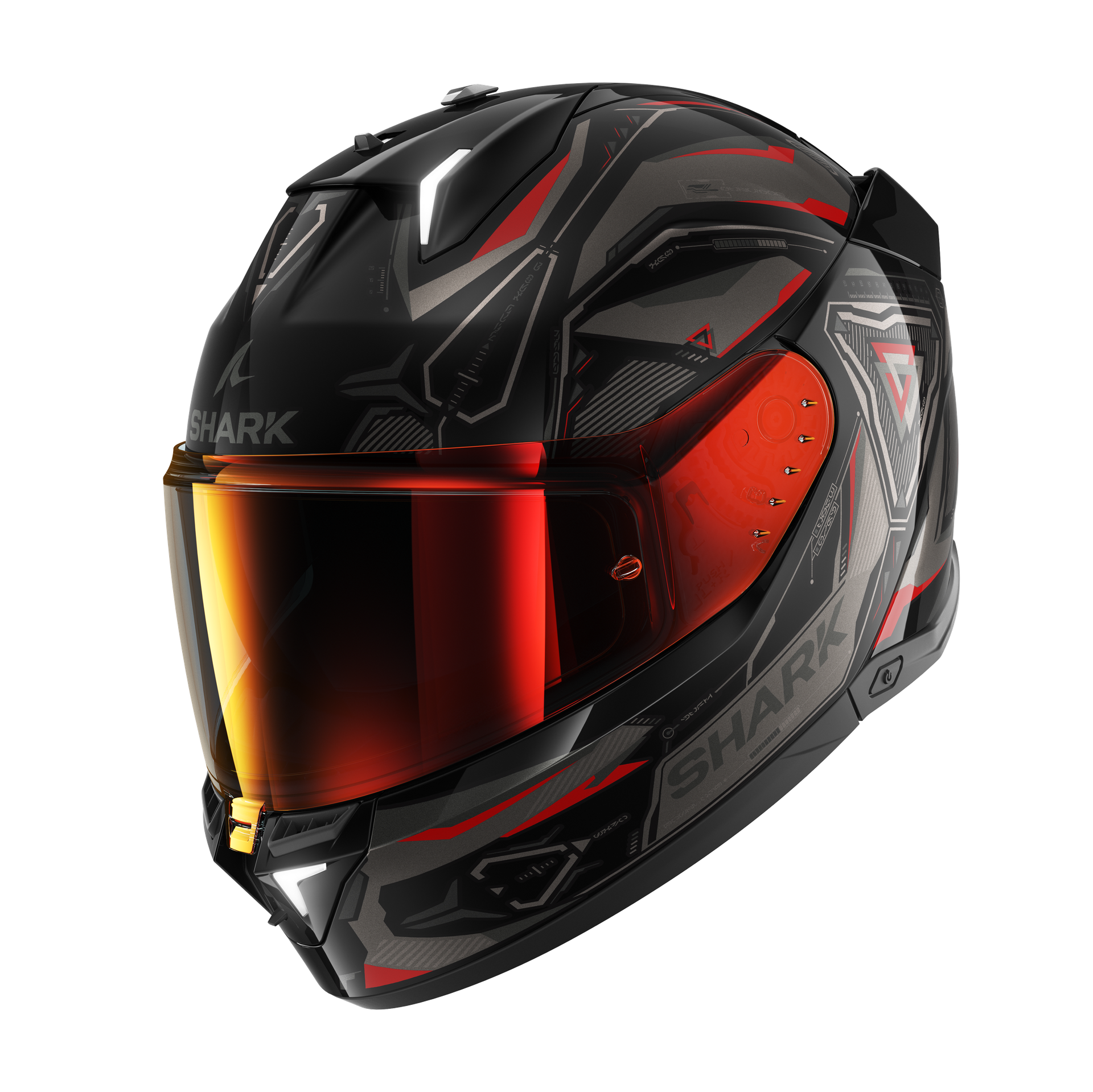 Kask Integralny Shark Skwal i3 Linik Matowy Czarny/Antracyt/CzerwonyXL