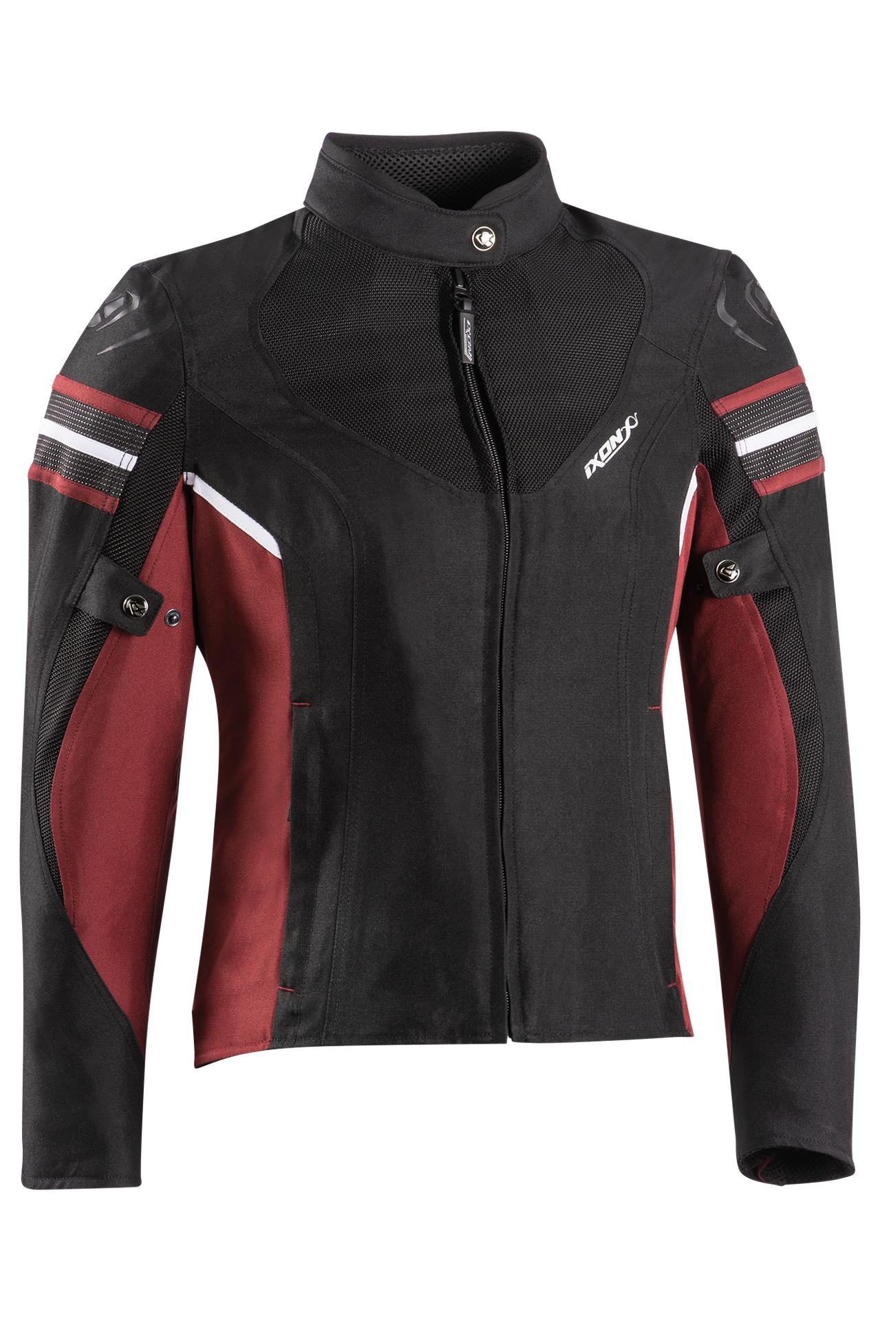 Kurtka Motocyklowa Ixon Ilana EVO Damska Czarny/CzerwonyXS