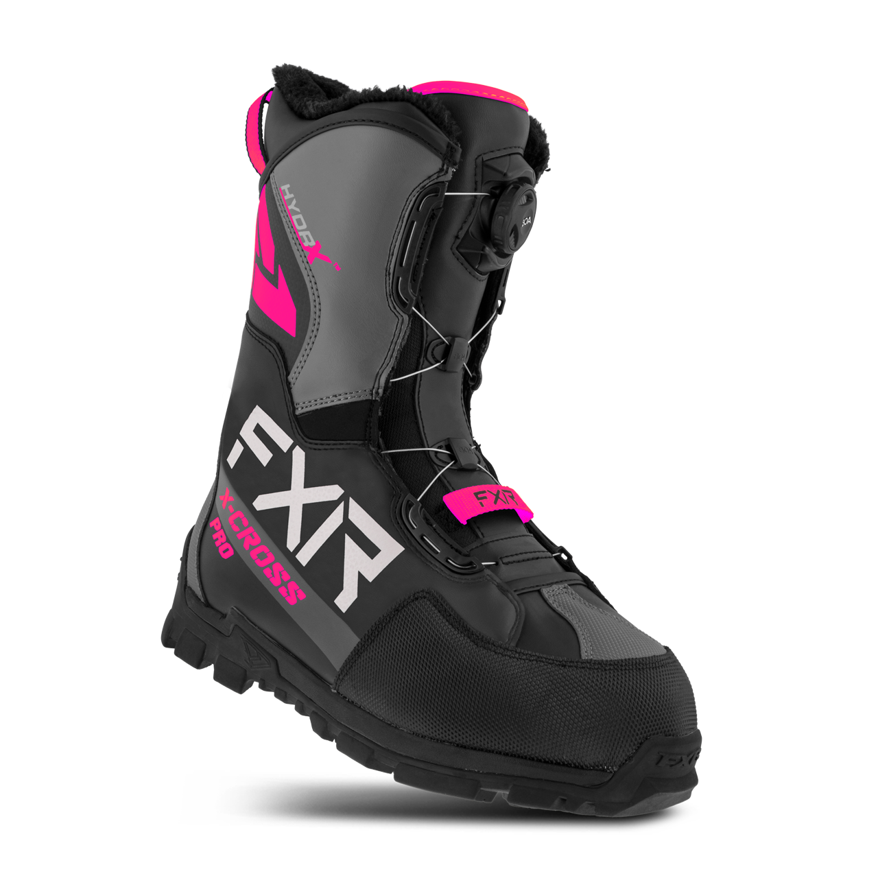 Buty na Skuter Śnieżny FXR X-Cross Pro BOA Czarny/Fuksjowy45