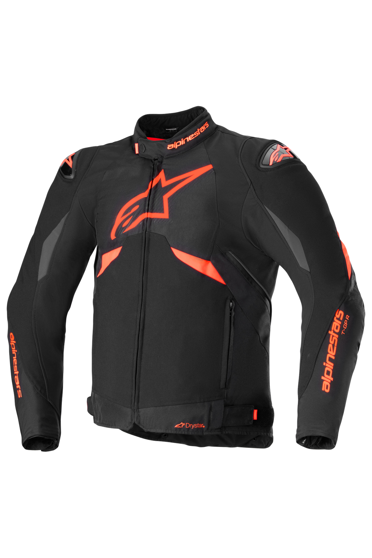Kurtka Motocyklowa Alpinestars T-GP R V3 Drystar Czarny/Czerwony/Fluorescencyjny Złamany BiałyS