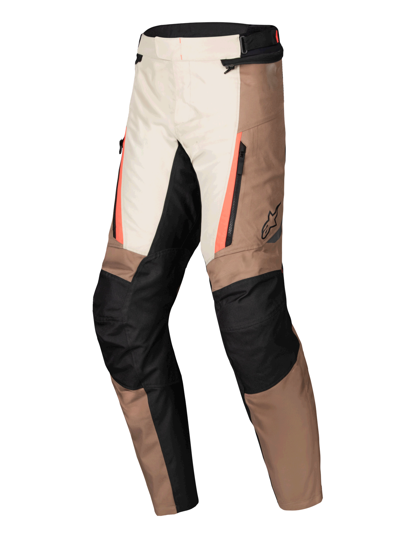 Spodnie Motocyklowe Alpinestars ST-1 Wodoodporne Ciemny khaki/czarny/czerwony fluorescencyjny4XL