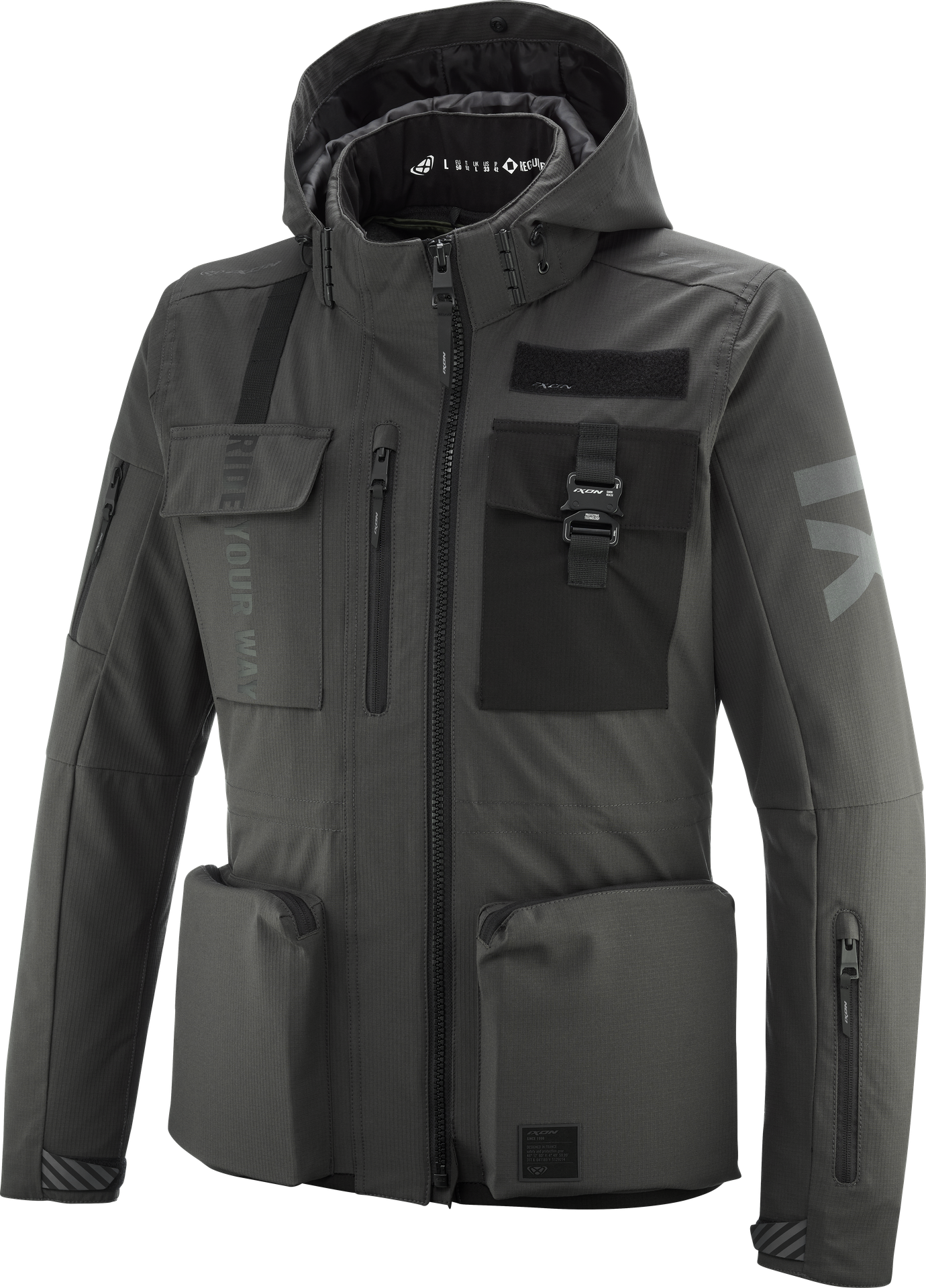 Kurtka Motocyklowa Ixon Darkrise Antracyt/Czarny3XL