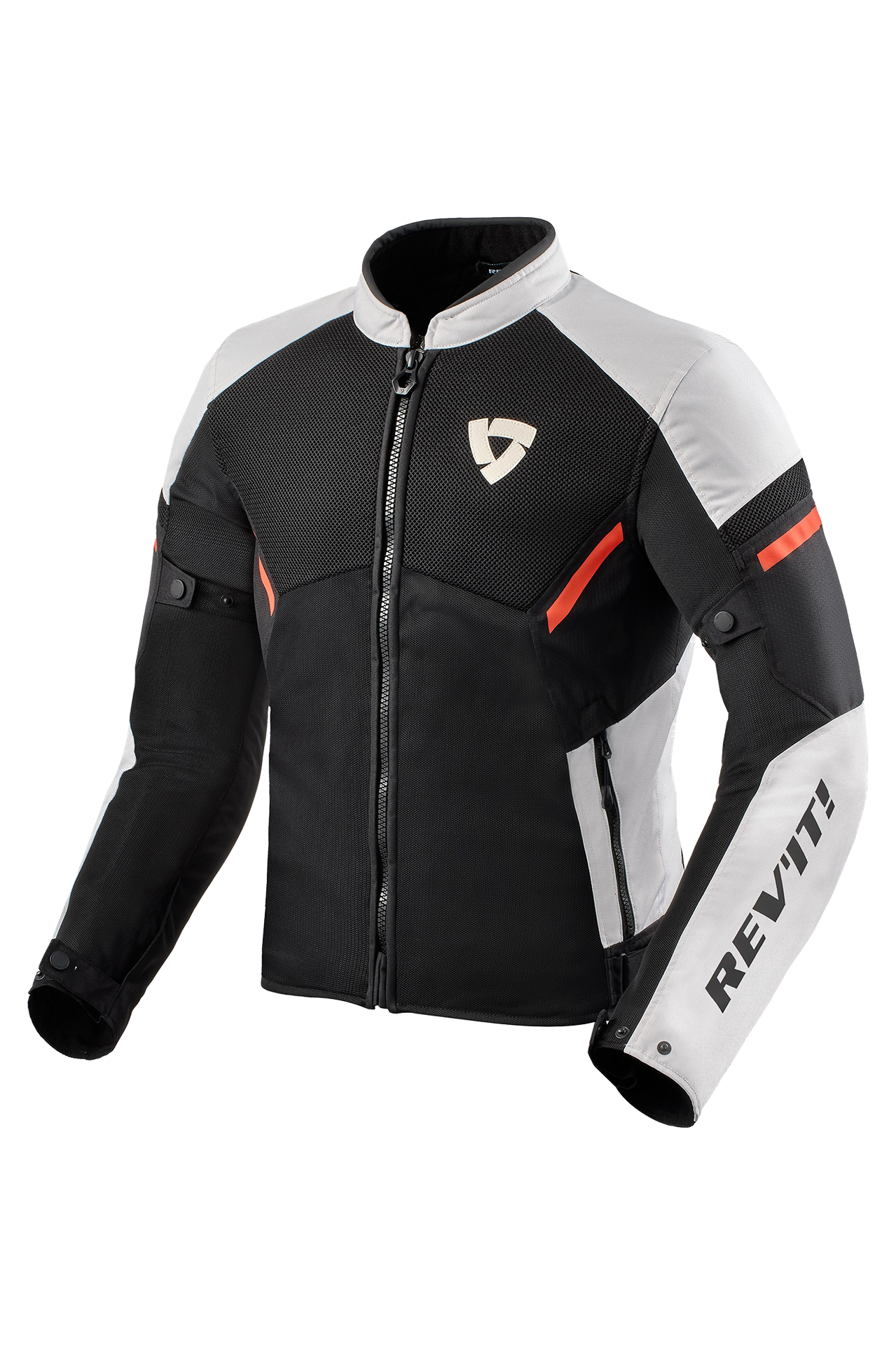 Kurtka Motocyklowa Rev'It! GT-R Air 3 Złamany Biały/Neonowy CzerwonyS