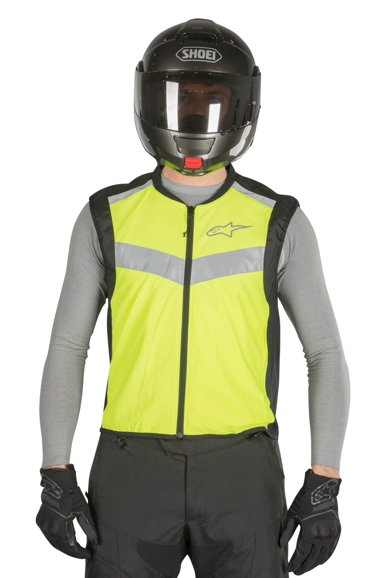Kamizelka Odblaskowa Alpinestars Flare Czarny/Fluorescencyjny żółtyL
