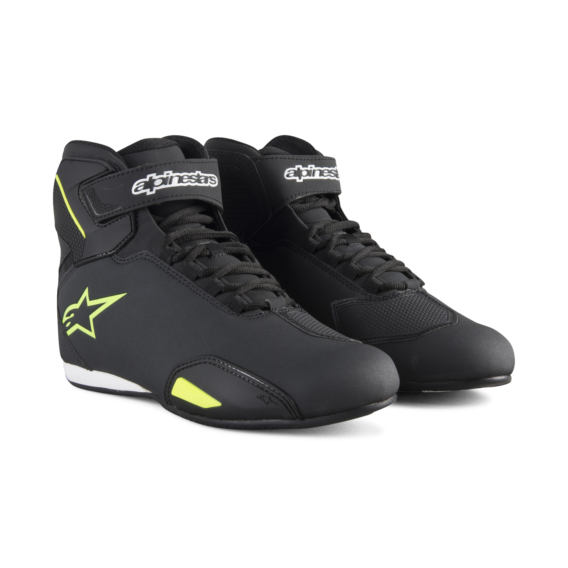 Buty Motocyklowe Alpinestars Sector Czarny/Żółty Fluorescencyjny45,5