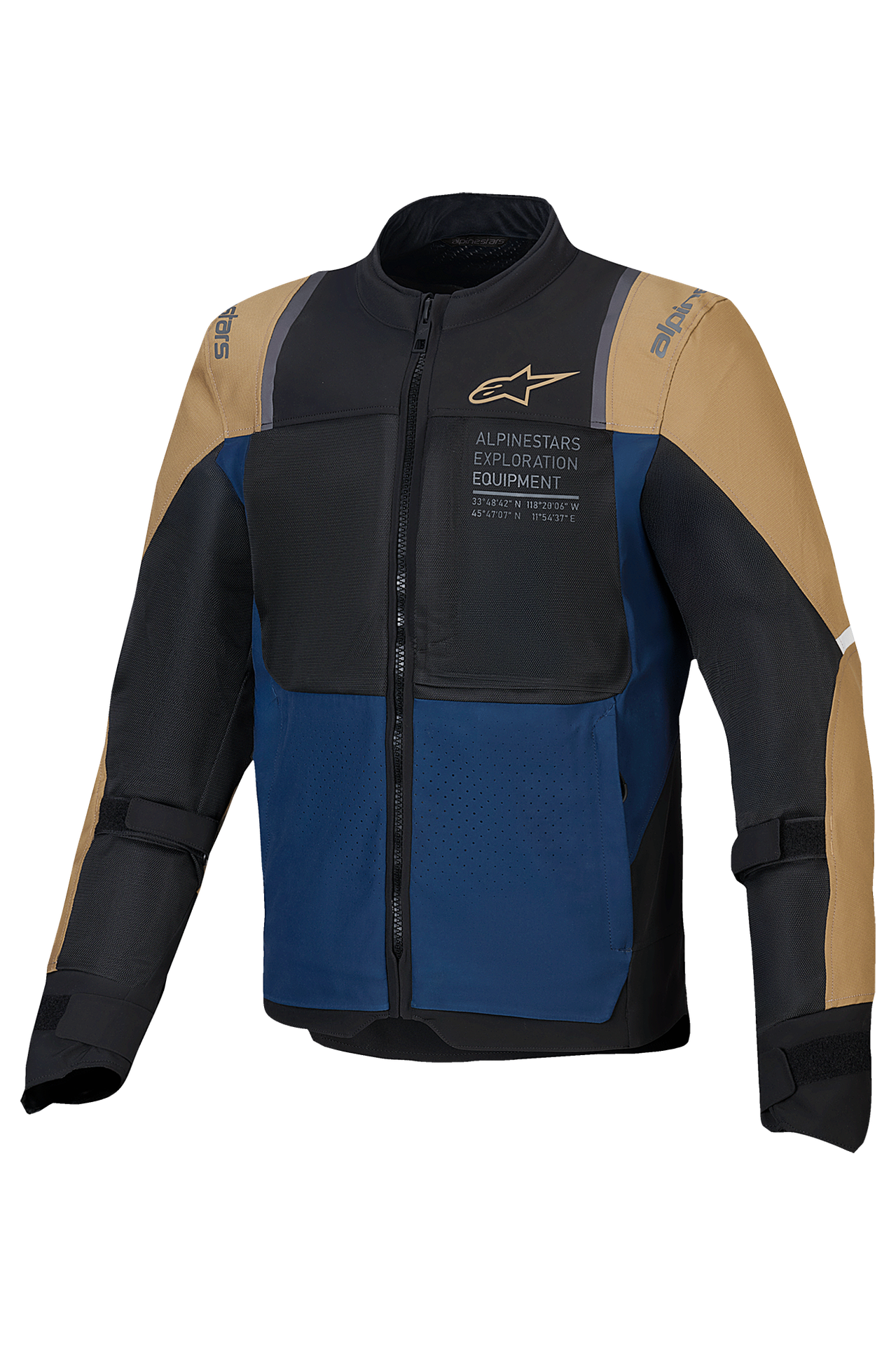 Kurtka Motocyklowa Alpinestars St-2 Air Głęboki niebieski/Ciemny khaki/CzarnyL