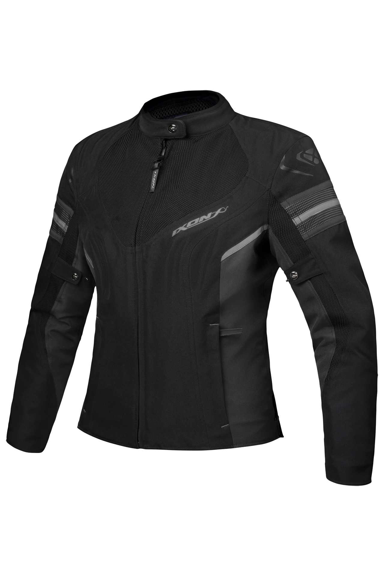 Kurtka Motocyklowa Ixon Ilana EVO Damska Czarny/Antracyt/SrebrnyM
