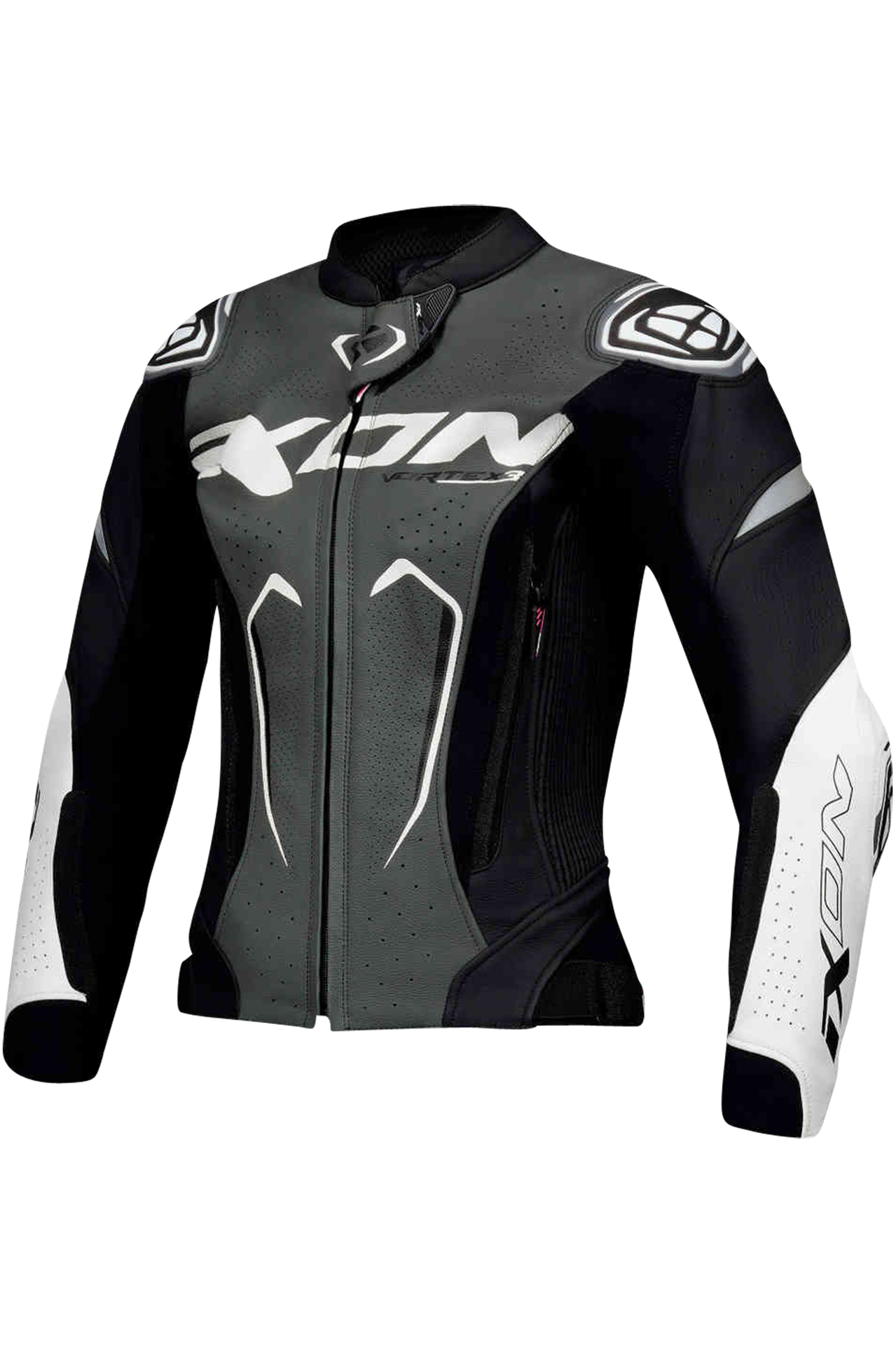 Kurtka Motocyklowa Ixon VORTEX 3 Damska Czarny/Antracytowy/Złamany BiałyL