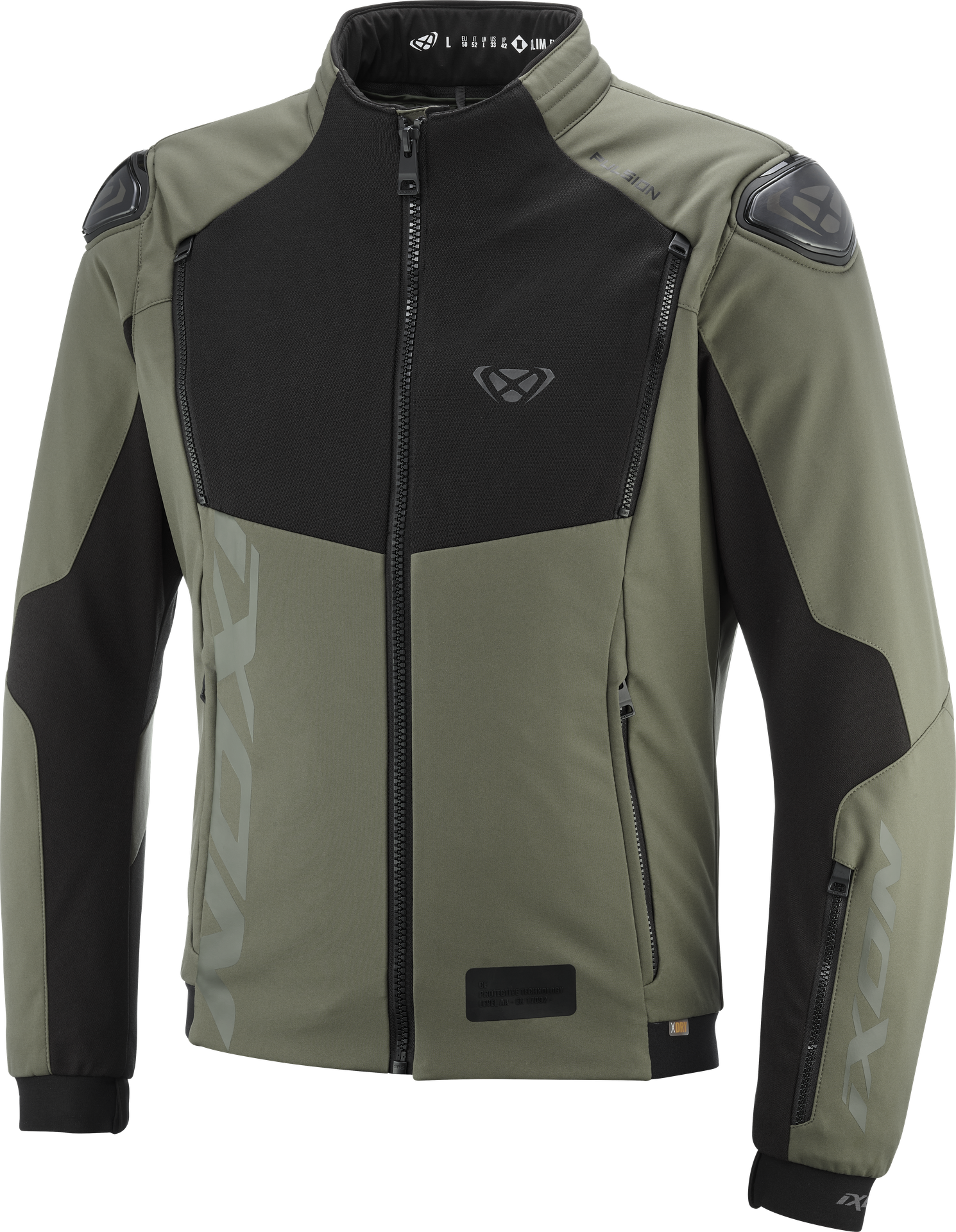 Kurtka Motocyklowa Ixon Pulsion Khaki/Czarny3XL