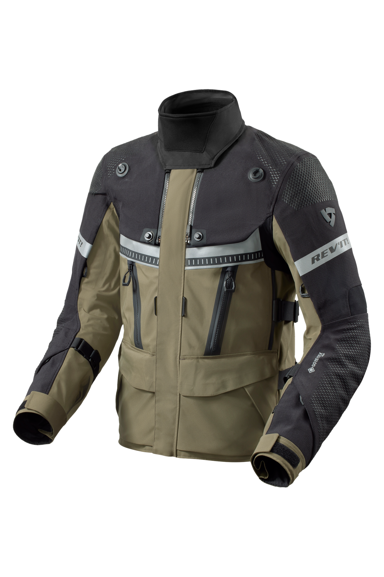 Kurtka Motocyklowa Rev'It! Dominator 3 GTX Czarny/CiemnozielonyXL