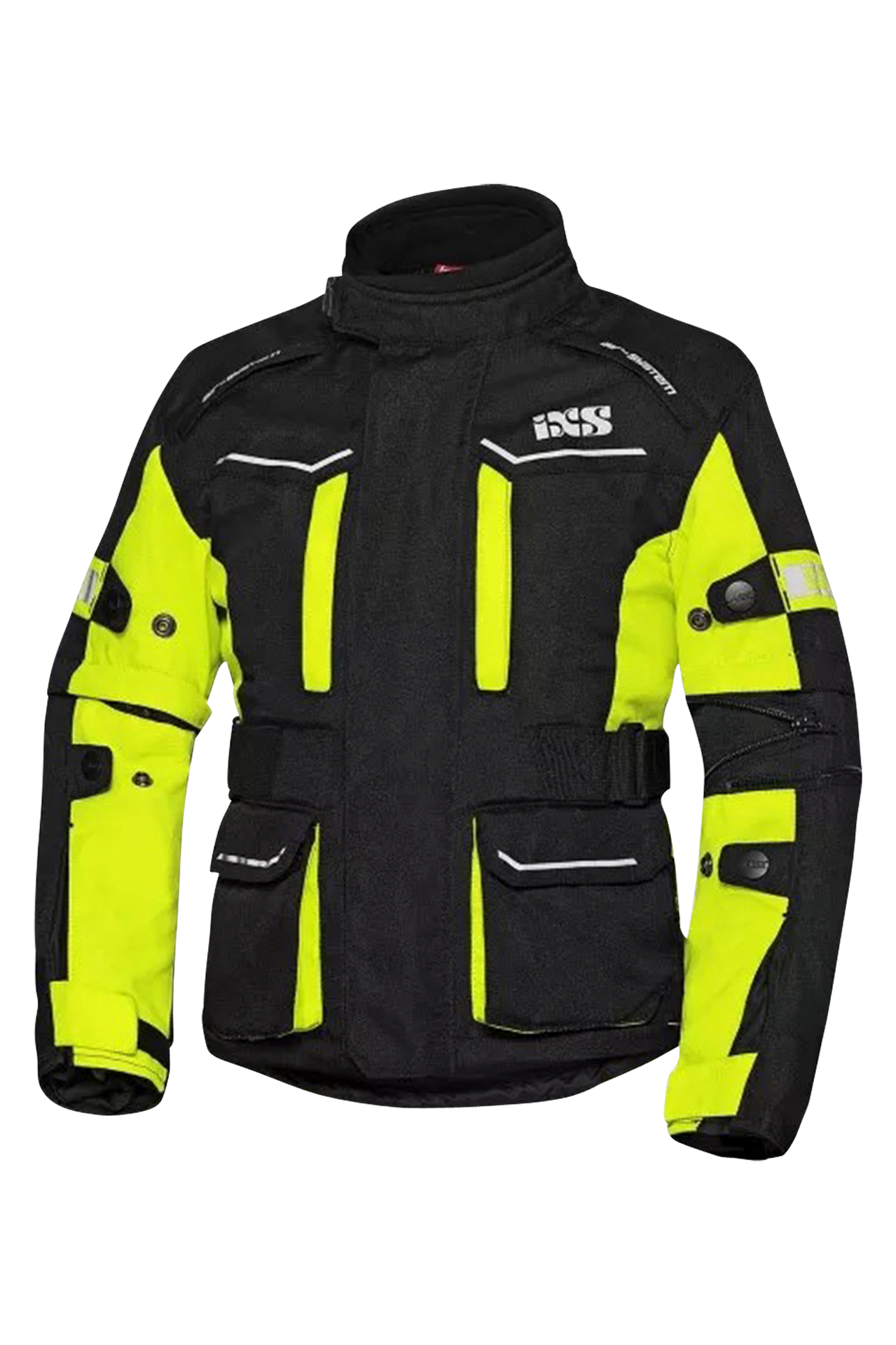 Kurtka Motocyklowa iXS Tour 1.0 ST Dziecięca Czarny/Fluorescencyjny żółty134-140