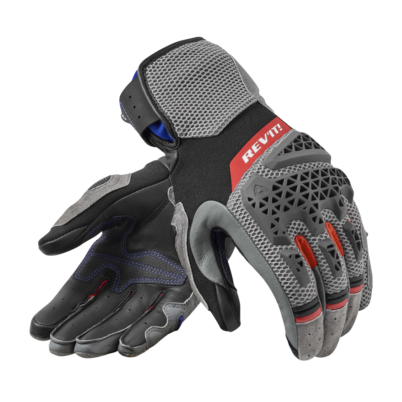 Rękawice Motocyklowe REV'IT! Sand 5 Damskie Szary/CzerwonyXL