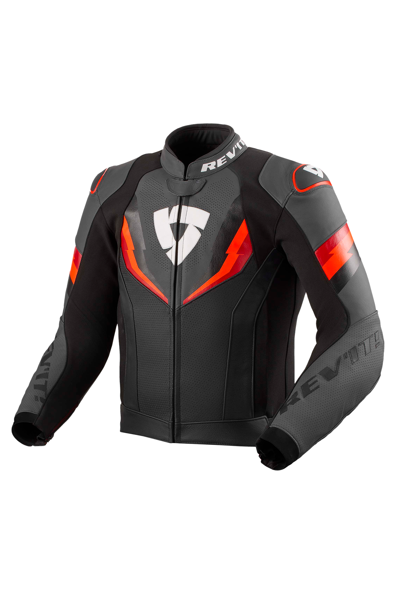 Kurtka Motocyklowa REV'IT! Quantum 3 Czarny/Neonowy Czerwony46