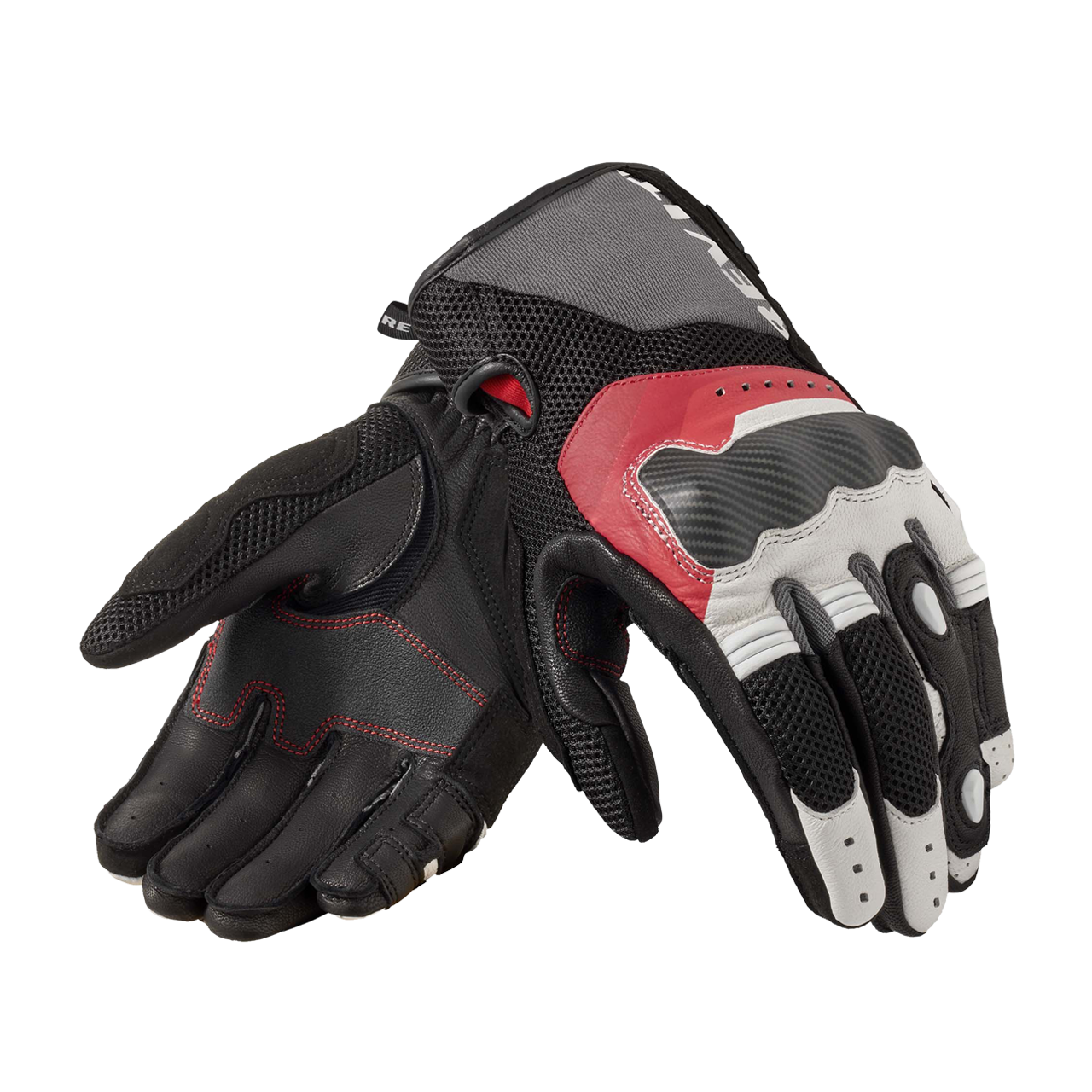 Rękawice Motocyklowe REV'IT! Blaze Złamany Biały/CzerwonyXXXL