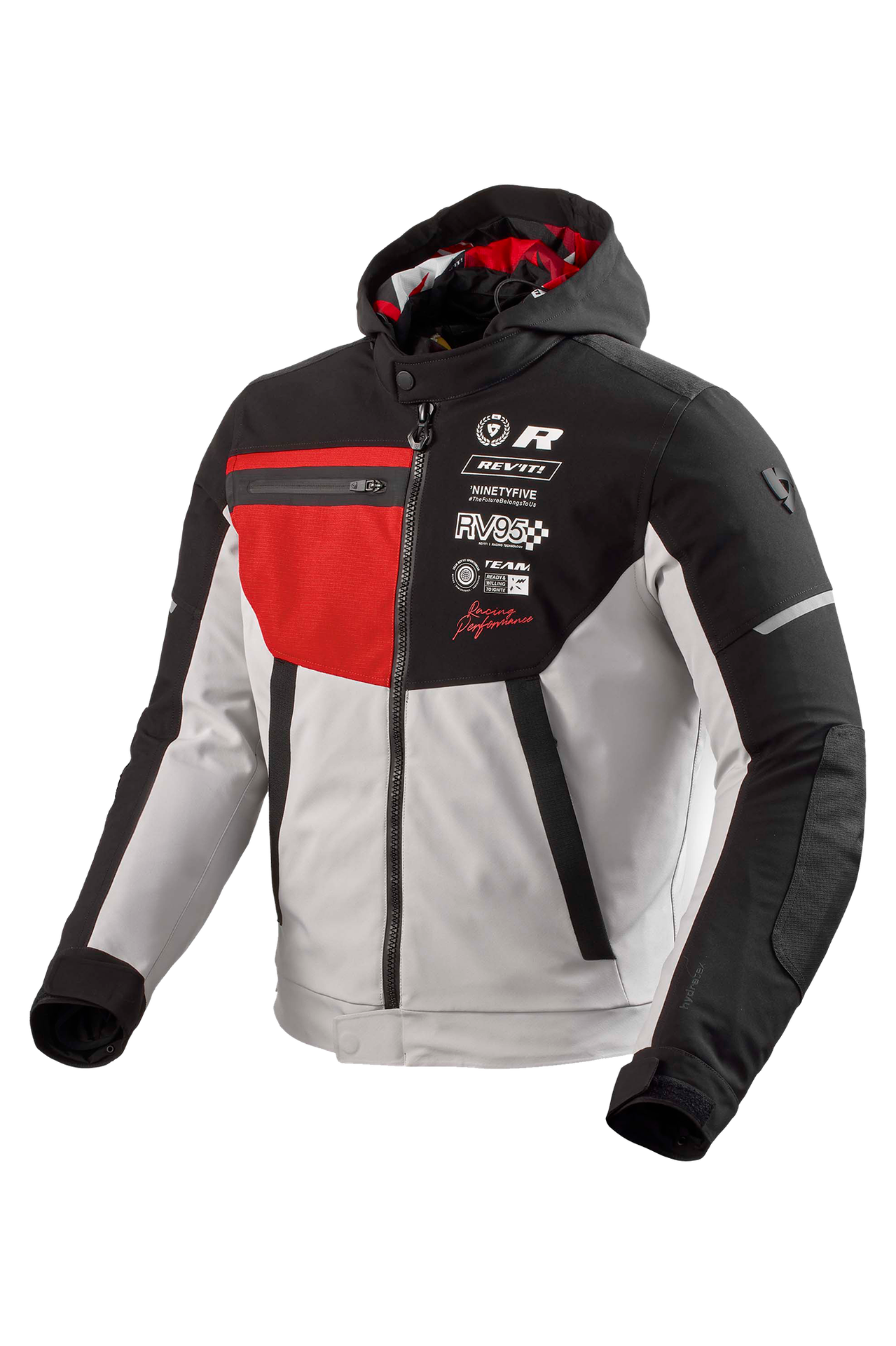 Kurtka Motocyklowa REV'IT! Haste H2O Czarny/CzerwonyXL
