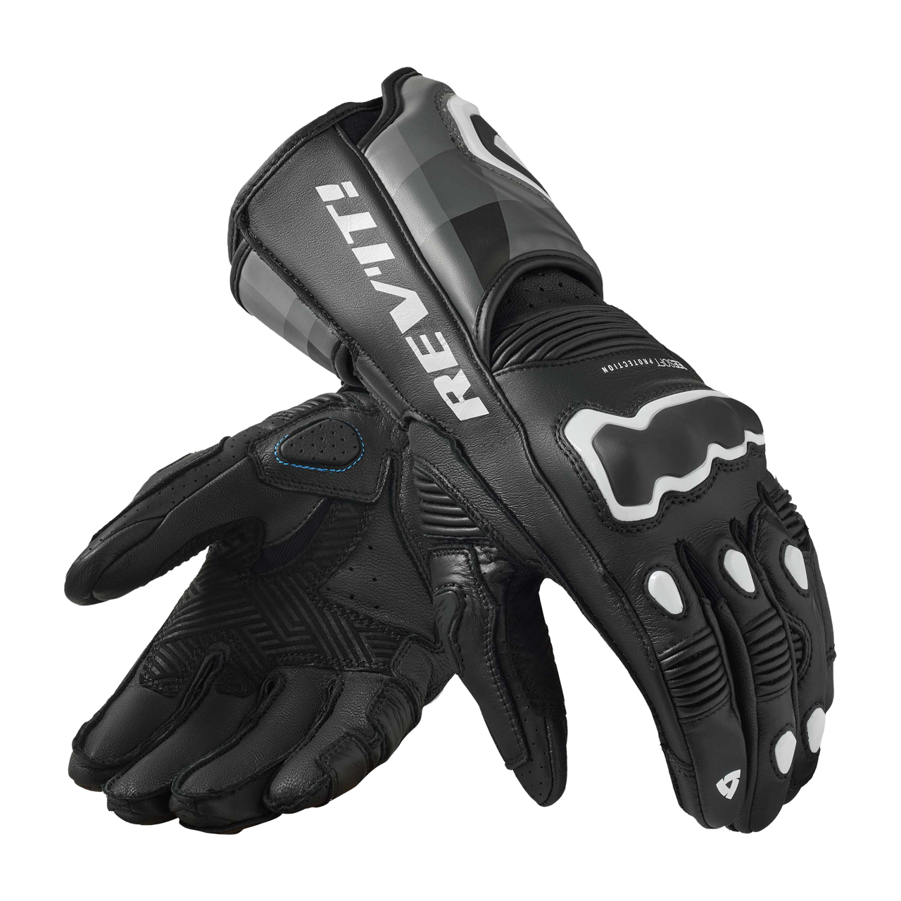 Rękawice Motocyklowe REV'IT! Quantum 3 Czarny/Złamany BiałyL